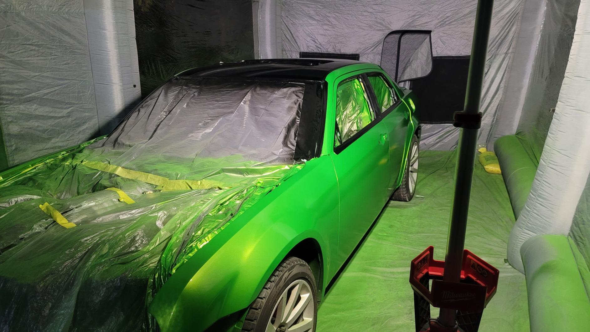 Sewinfla Professional Inflatable Paint Booth 33x16.5x11.5Ft with 2 Blowers (950W+950W) & Air Filter System Portable Paint Booth Tent Garage Inflatable Spray Booth Painting for Cars customer photo 2
