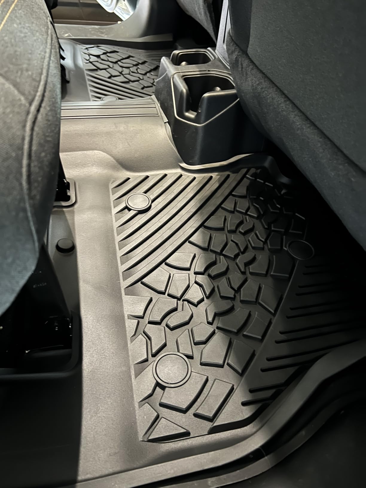 3W Floor Mats&Cargo Liner Fit for Jeep Wrangler JL 2018-2026 Unlimited 4-Door Sahara Willys Rubicon Without Subwoofer (Non JK or 4XE) All-Weather TPE Floor Liner and Trunk Full Set Car Mats customer photo 1
