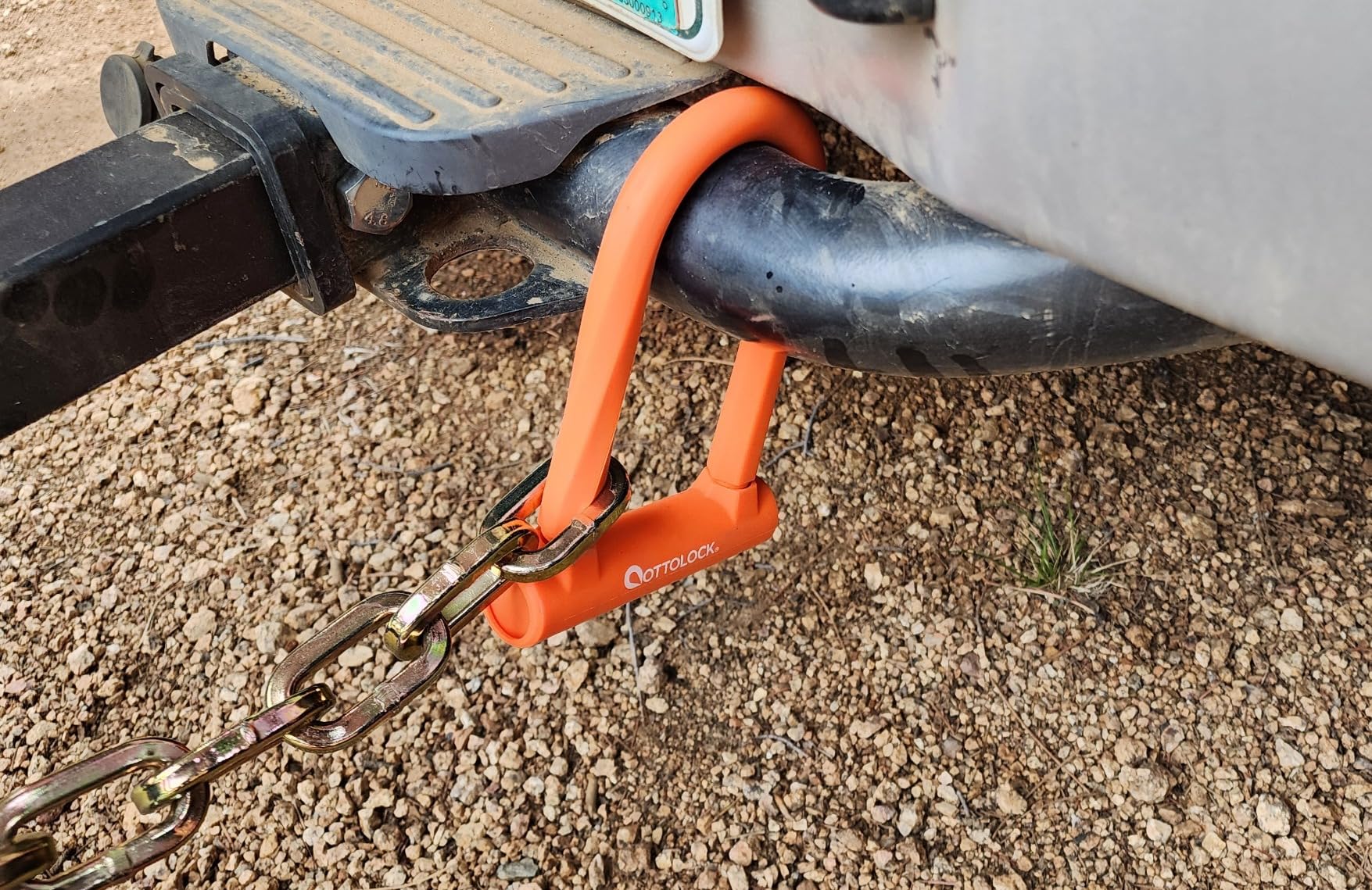 OTTOLOCK Sidekick Compact U-Lock - Heavy Duty Anti Theft Bicycle U-Lock with Keys, Silicone-Coated, Bike Accessories, Orange customer photo 1