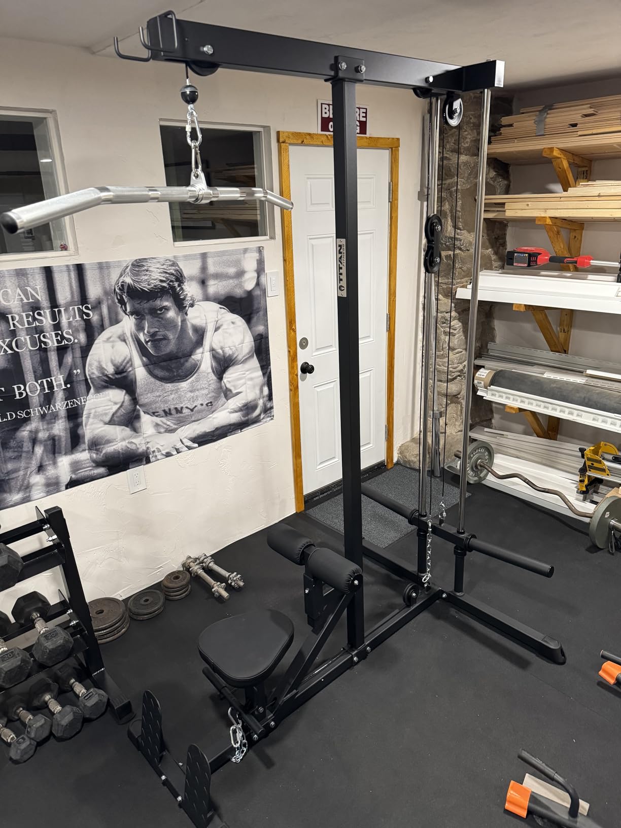 Titan Fitness Plate-Loaded LAT Tower, Rated 400 LB, Specialty Upper Body Machine, LAT Pulldown and Low Row Cable Machine for Home Gym, Shoulder and Back Workout Equipment customer photo 1