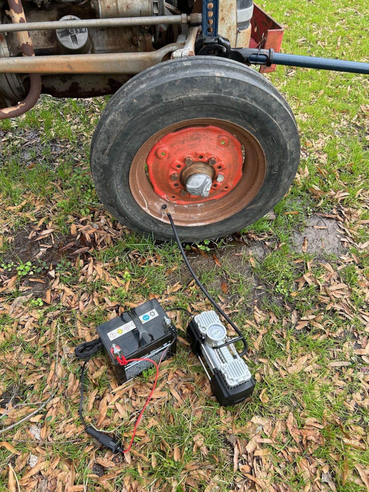 Asani 12V Air Compressor - Portable & Compact Tire Pump, 150 PSI Heavy-Duty Double Cylinder Tire Inflator with LED Flashlight, Ideal for SUVs, Off-Road, Trailer, Truck, Bike, Air Bed customer photo 1