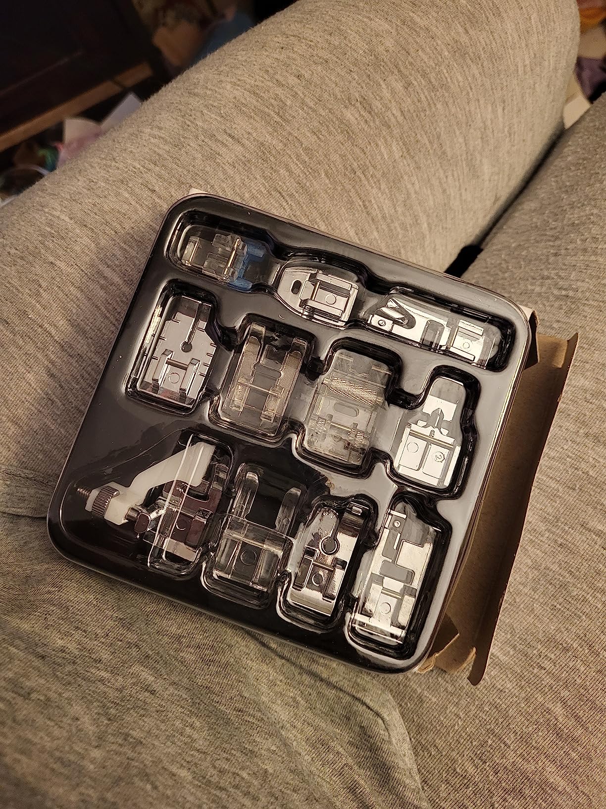 Presser Feet Set 11Pcs Snap On Sewing Machine Foot for Brother Singer Janome Babylock Kenmore Low Shank Sewing Machine Use customer photo 1