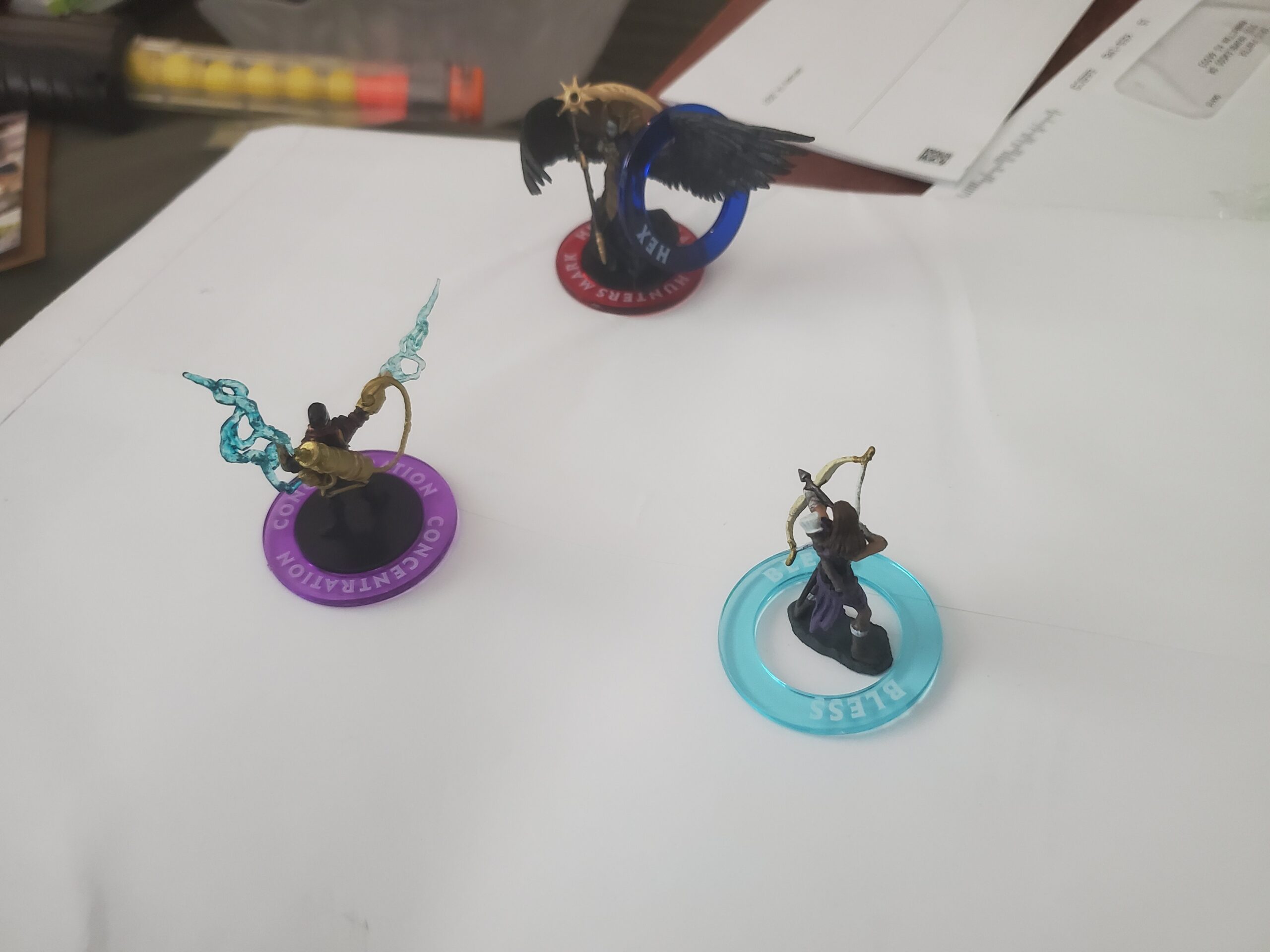 Kraftex DND Condition Rings [96pcs]: Accessories for Dungeon Masters to Track Spell Effects. Condition Markers D&D Accessories use as DND Tokens, Ring Status Markers or DM Tools customer photo 1