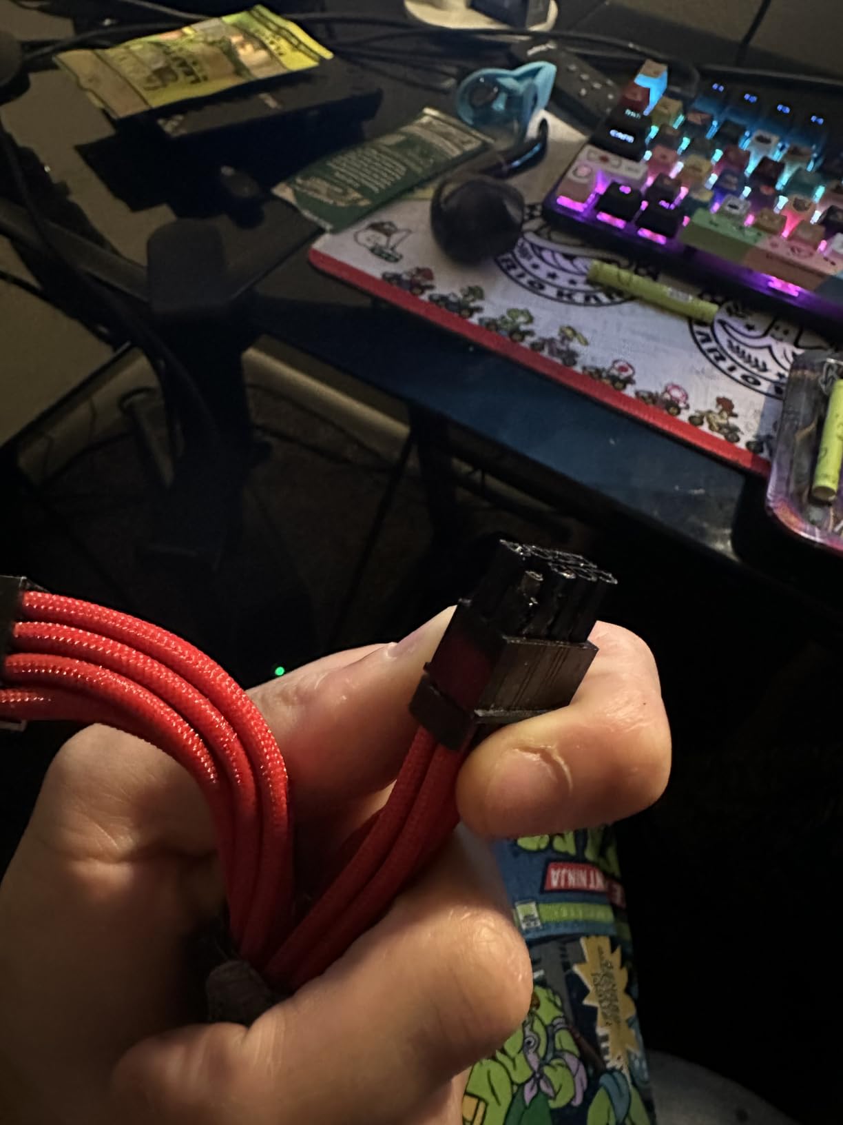 EZDIY-FAB PSU Cable Extension Sleeved Custom Mod GPU PC Power Supply Soft Nylon Braided with Comb Kit 24PIN/8PIN to 6+2Pin/ 8PIN to 4+4PIN-30CM 300MM - Black customer photo 1