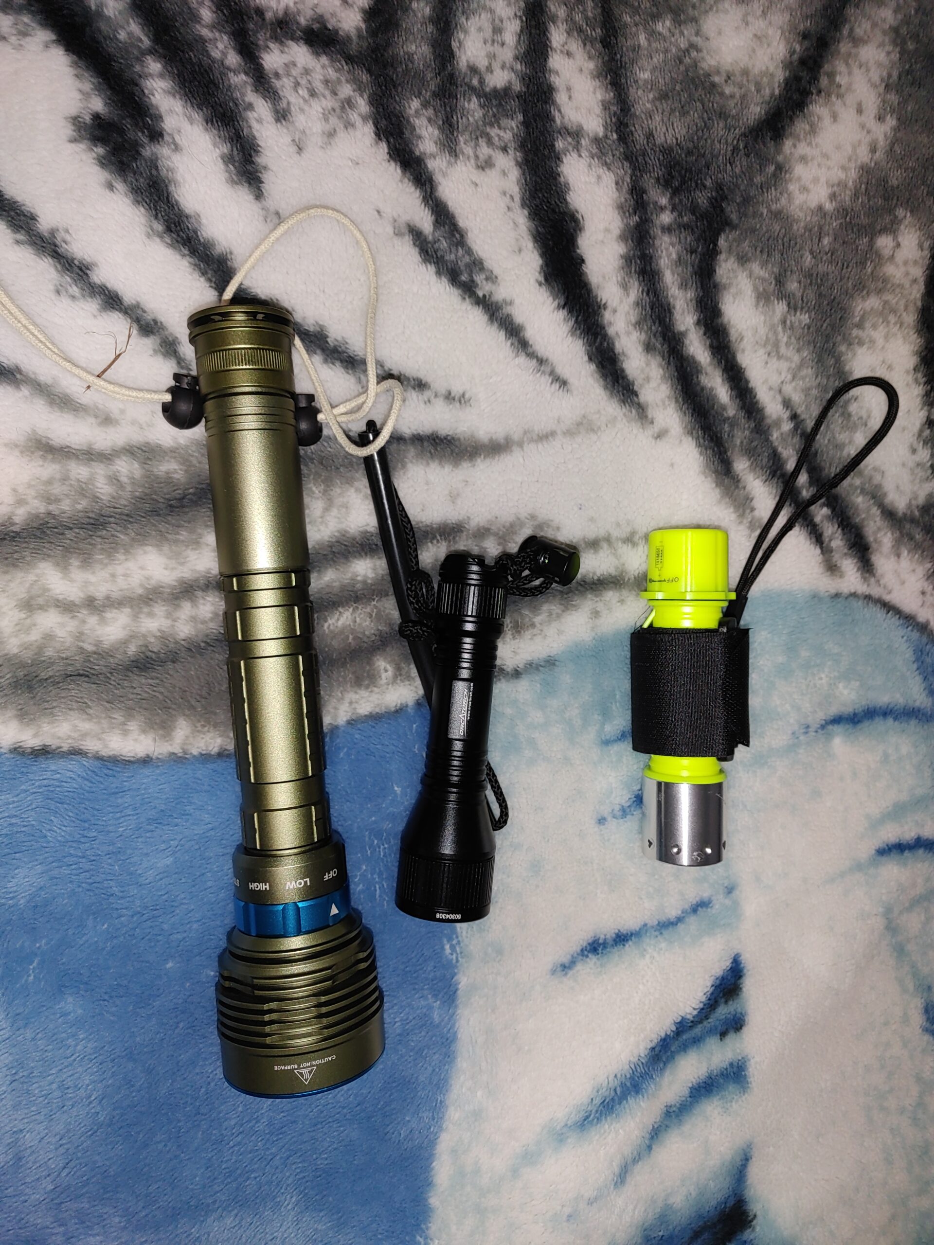 NAKCNM WishDeal 2 Pack Diving Flashlight Underwater LED Scuba Dive Lights Super Bright IPX8 Waterproof 3 Modes for Outdoor Activities with Rechargeable Battery and Charger customer photo 2