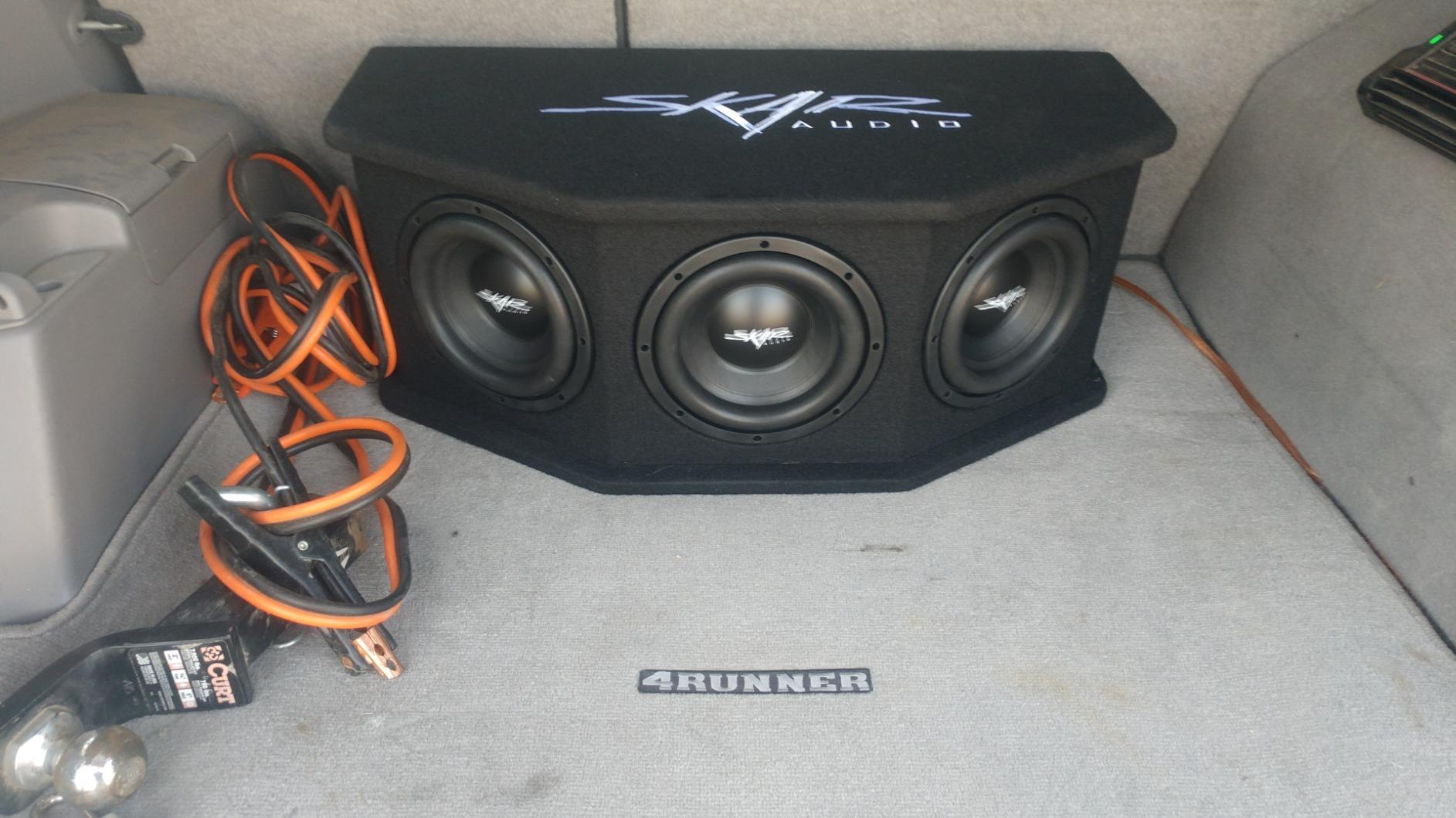 Skar Audio SDR-3X8D2 2,100 Watt Loaded SDR Series Vented Subwoofer Enclosure, Triple 8