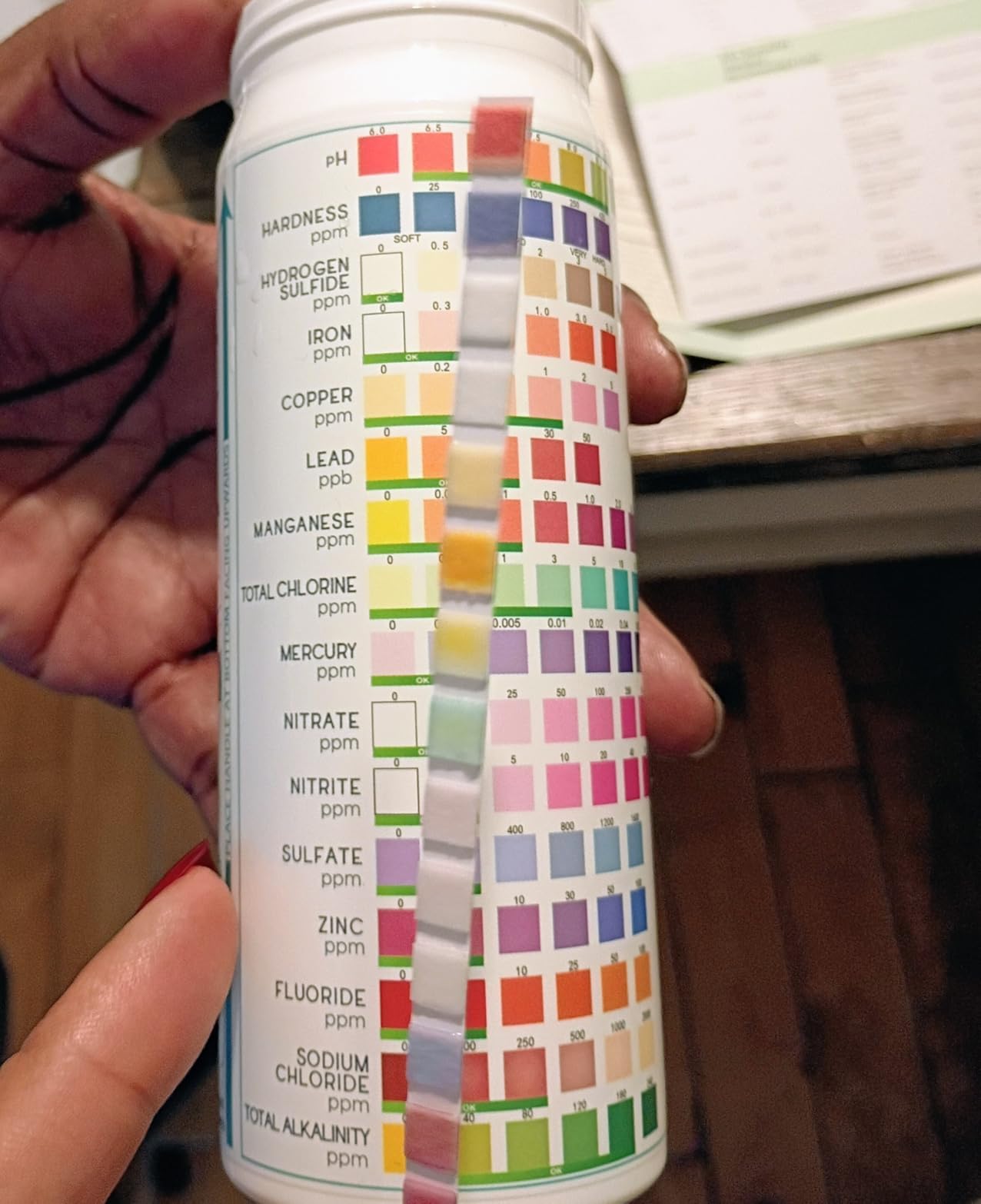 Varify 17in1 Complete Drinking Water Test Kit - 100 Strips + 2 Bacteria Tester Kits - Well, Tap, Home, City Water Testing Strip for Lead, Alkaline, Chlorine, Hardness, Iron, Fluoride, Copper & More customer photo 1