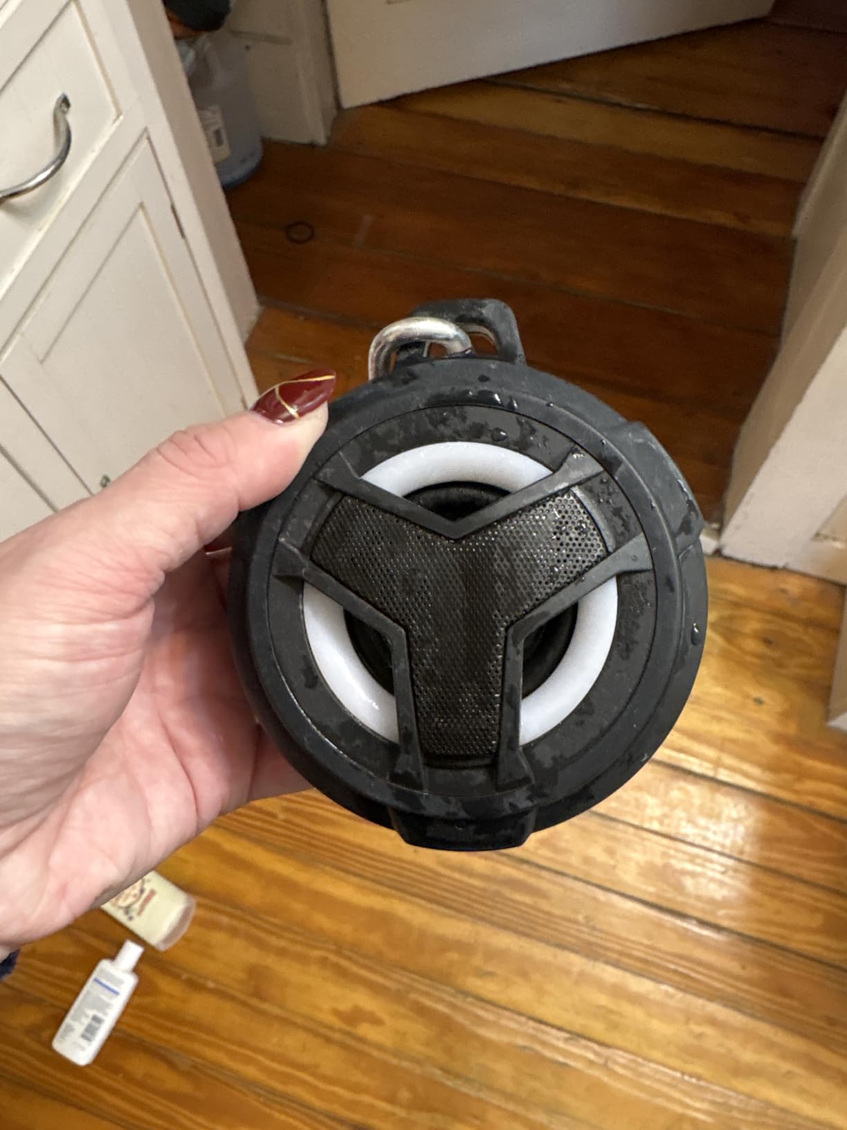 EBODA Bluetooth Shower Speaker, Portable Bluetooth Speakers, IP67 Waterproof Wireless Speaker with LED Light, Floating, 2000mAh, True Wireless Stereo for Kayak, Beach, Gifts for unisex -Black customer photo 1