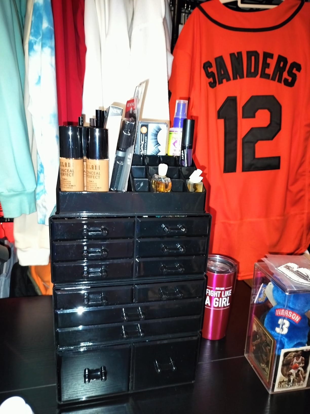 Readaeer Makeup Cosmetic Organizer Storage Drawers Display Boxes Case with 12 Drawers (White) customer photo 2