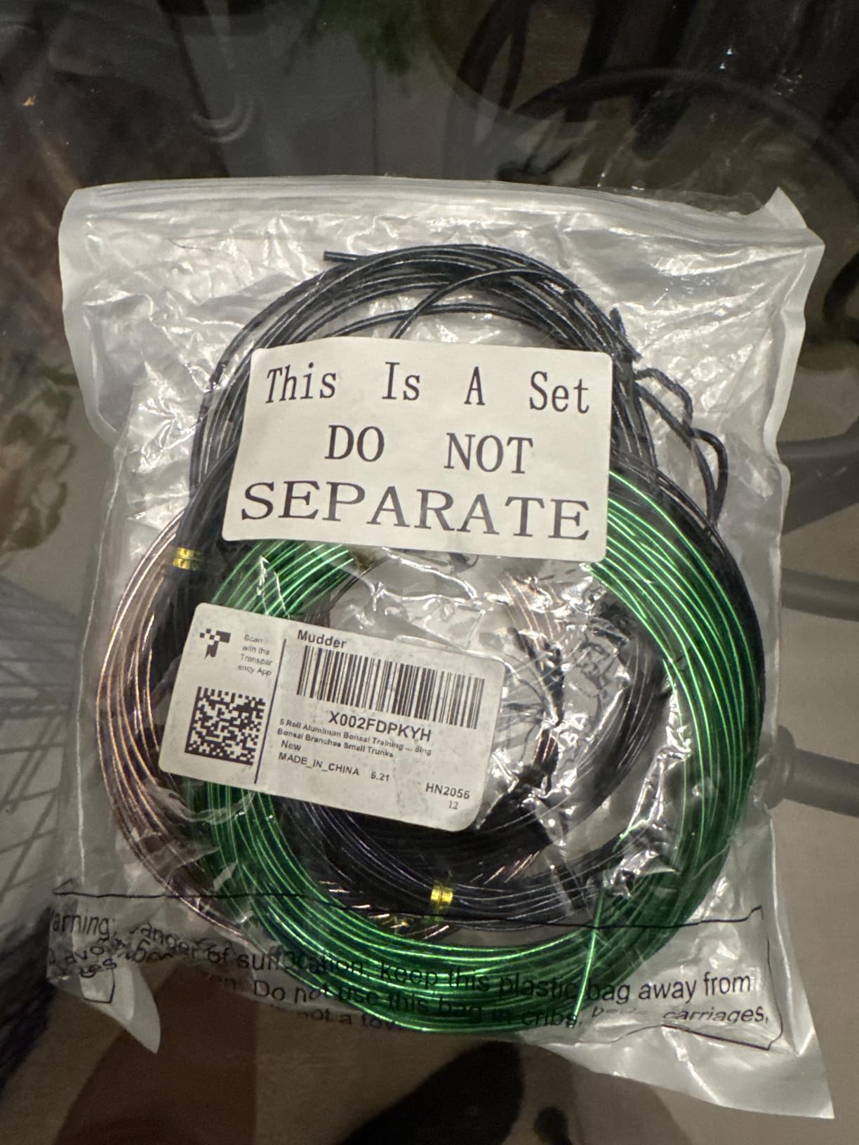 Mudder 5 Roll Aluminum Bonsai Training Wire Tree 160 Feet Total with Bonsai Wire Cutter Anodized Training for Holding Branches Small Trunks(1/1.5/2.0mm,Classic) customer photo 2