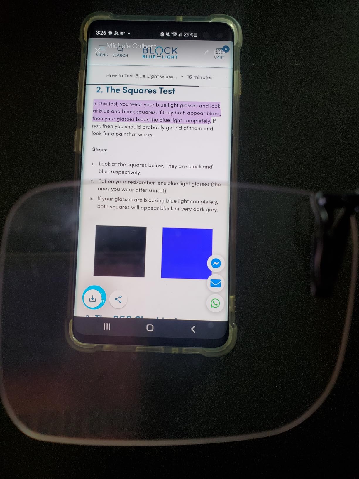 PSI Premium Blue Light Blocking Clip On Prescription Glasses, Relief Eye and good for sleep customer photo 2