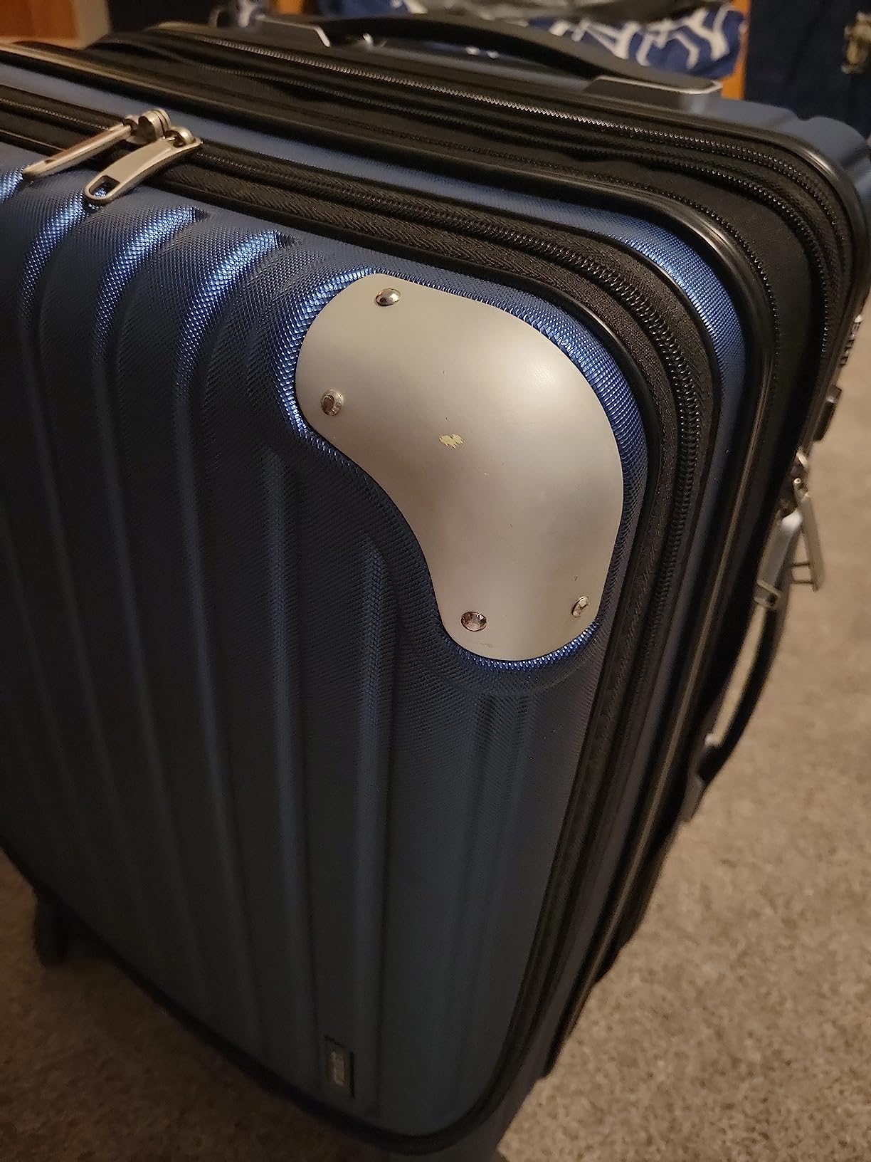 LEVEL8 Grace Carry on Luggage Airline Approved, 20 Inch Expandable Hard Sided Luggages with Spinner Wheels, Harshell Small Rolling Suitcase for Women Men with Tsa Lock, Blue customer photo 1