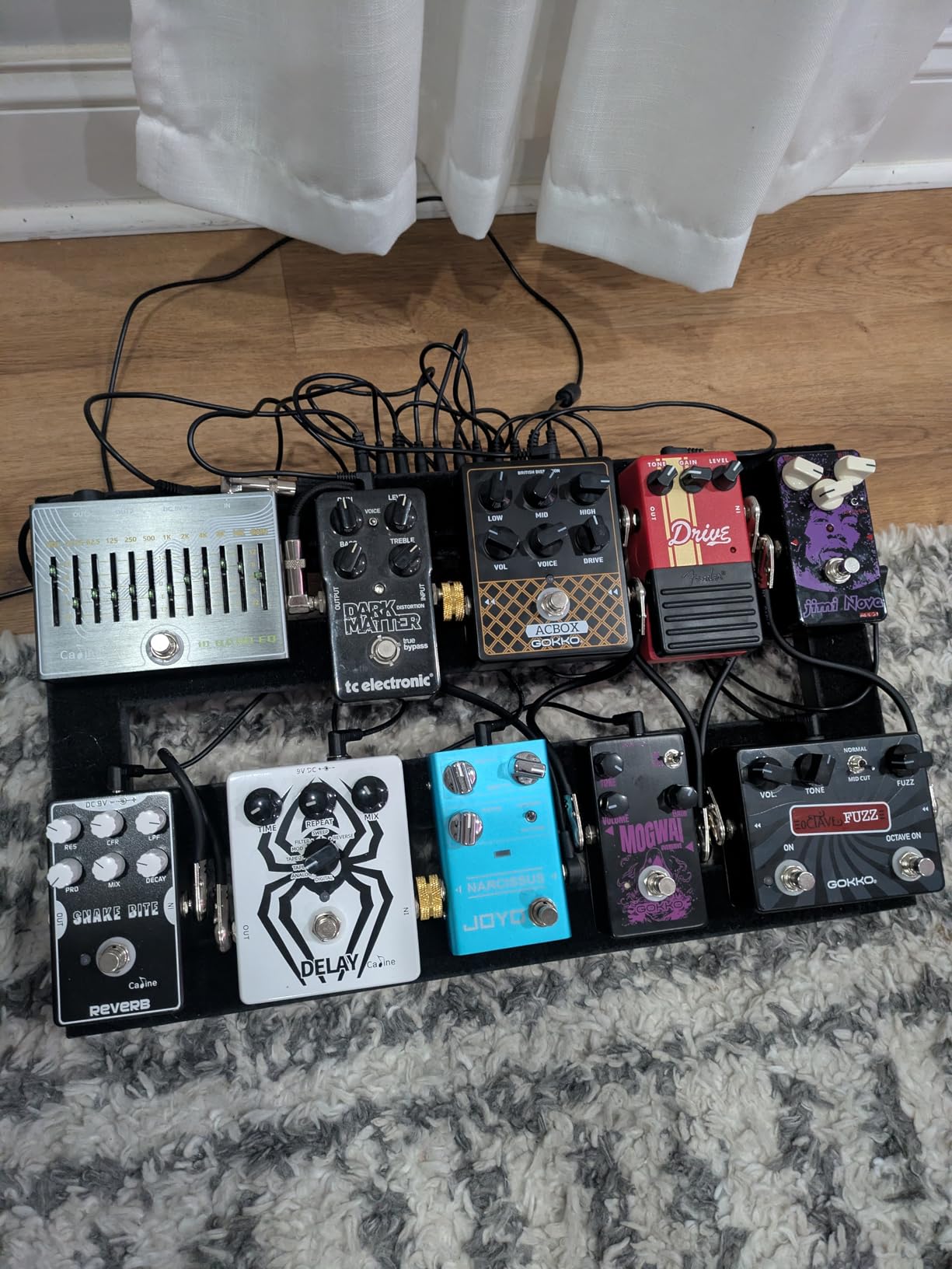 Ghost Fire Guitar Pedal Board Aluminum Alloy 1.76lb Super light Effect Pedalboard 19.8''x11.5'' with Carry Bag, SPL-04 customer photo 1