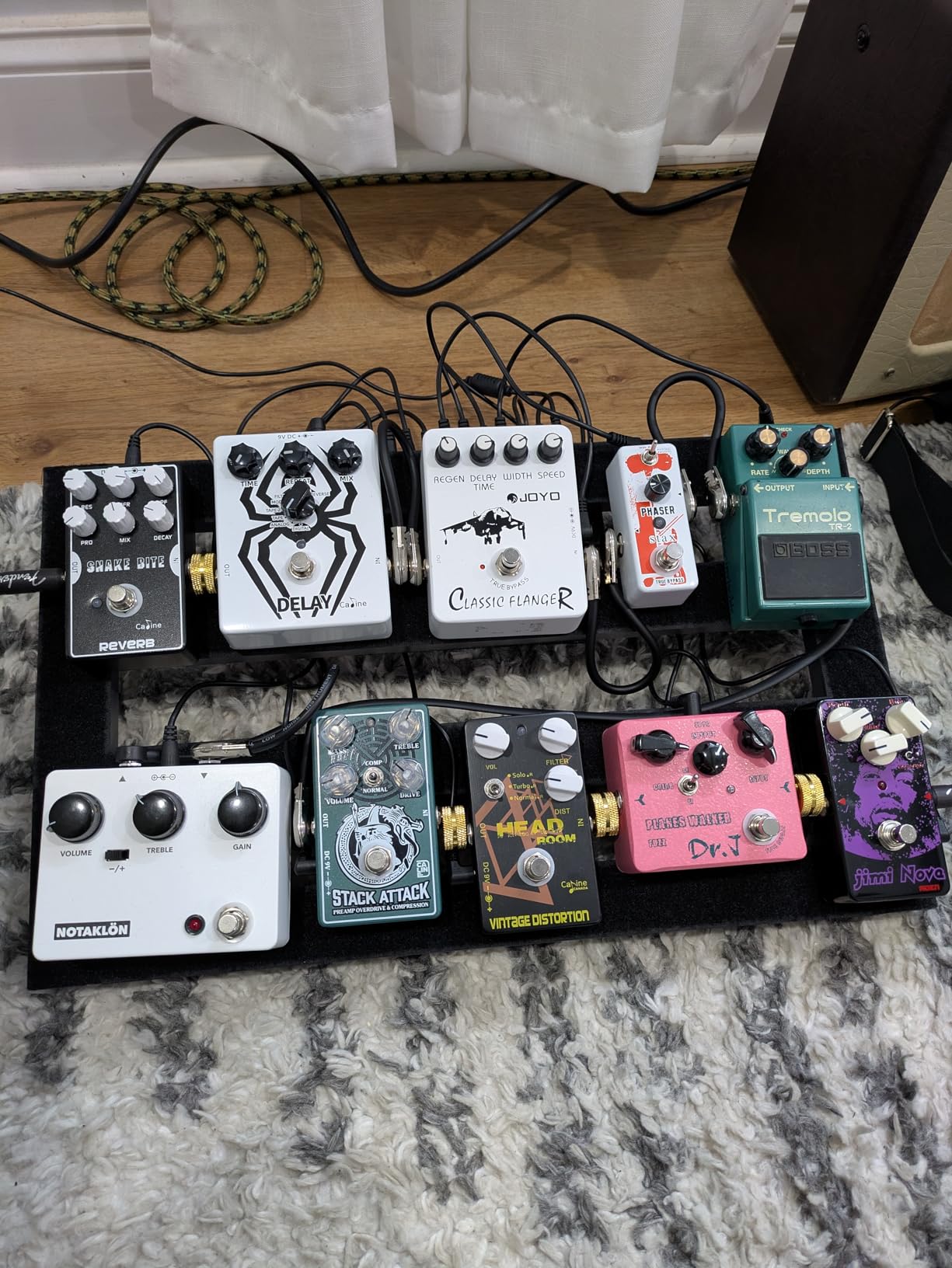 Ghost Fire Guitar Pedal Board Aluminum Alloy 1.76lb Super light Effect Pedalboard 19.8''x11.5'' with Carry Bag, SPL-04 customer photo 2