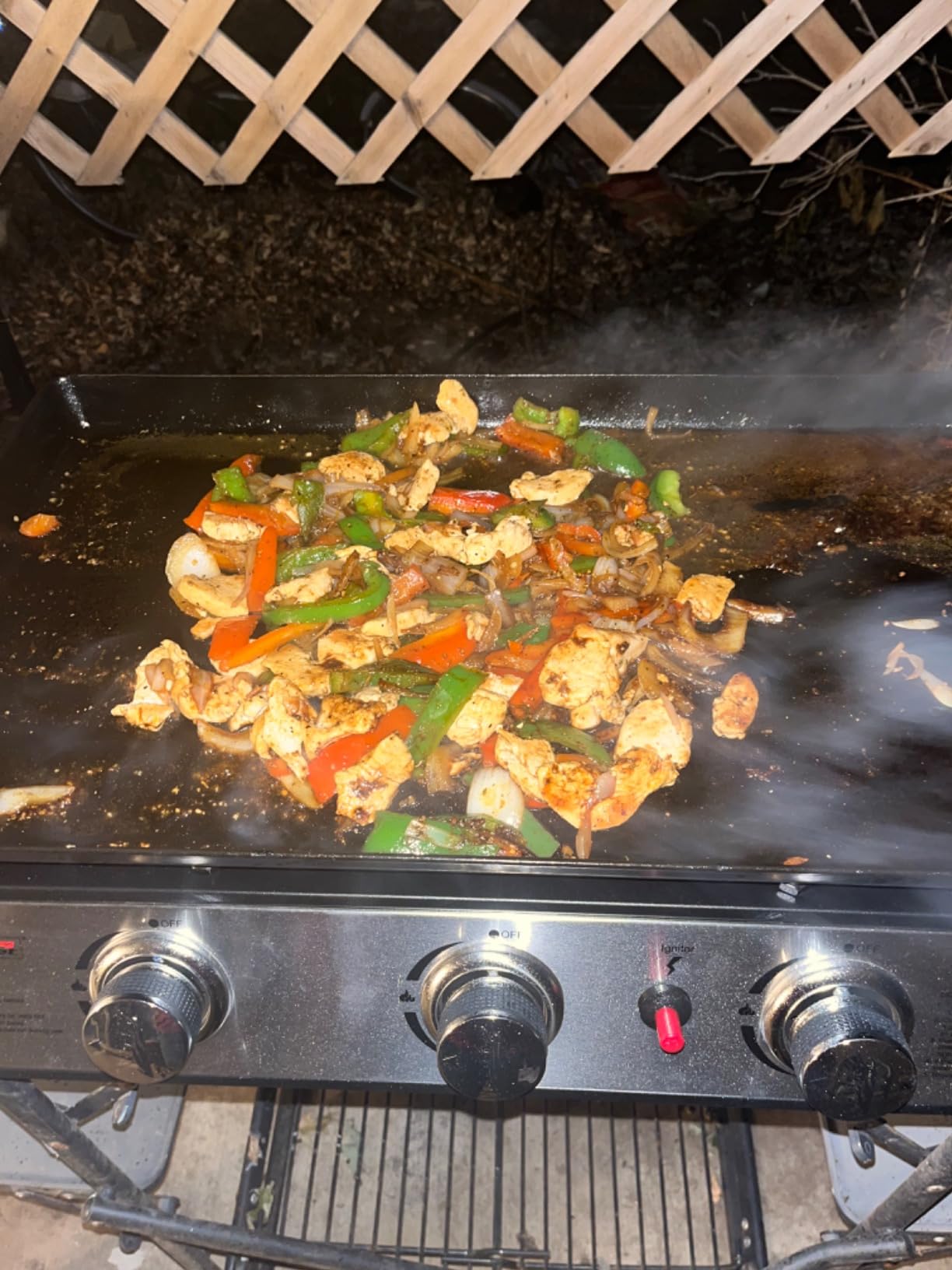 Royal Gourmet PD1301R 3 Burner Tabletop Propane Gas Griddle with Cover, 24 Inch Portable Griddle with 25,500 BTUs Output for Outdoor Cooking While Camping or Tailgating, Red customer photo 1