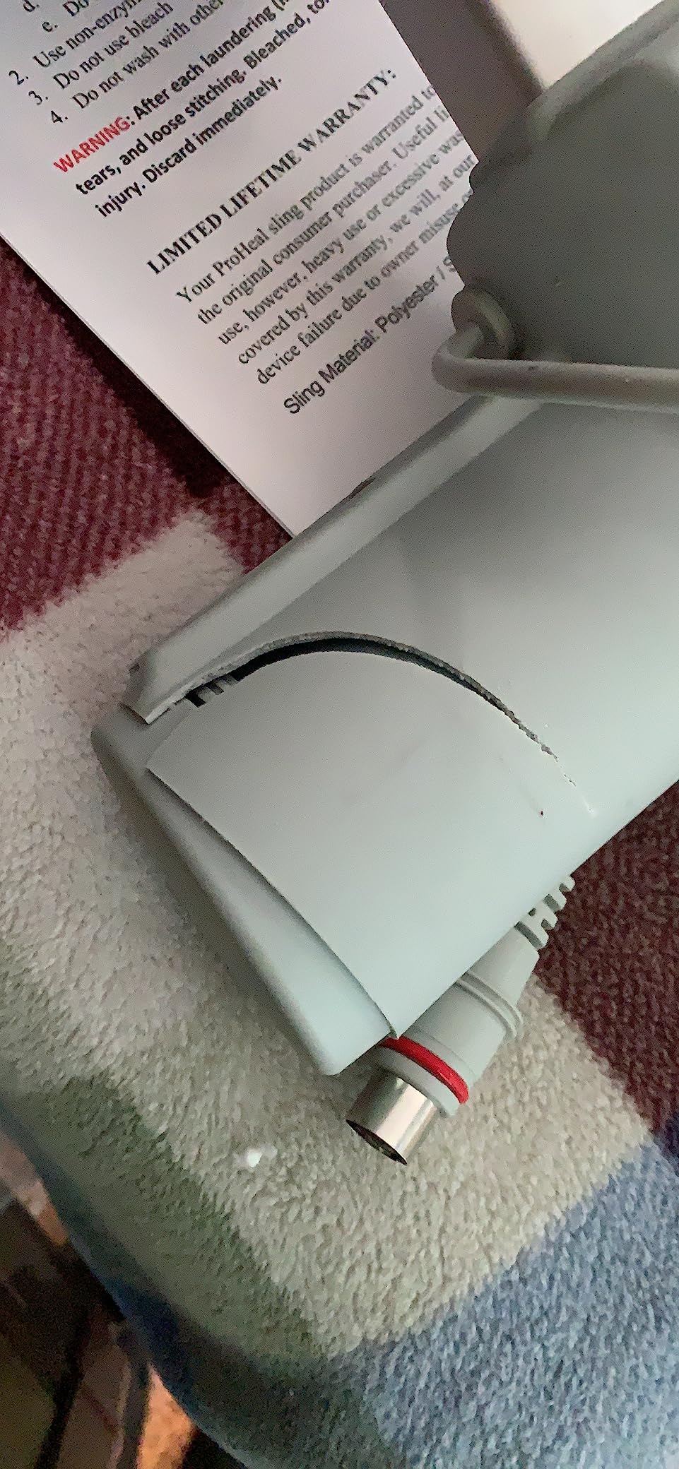 ProHeal Electric Lift - Safe and Easy Full Body Patient Transfer Lifter for Home Use and Facilities - Floor, Low Bed and Chair Lifting, 500 Pound Weight Capacity, 6 Point Spreader Bar customer photo 2