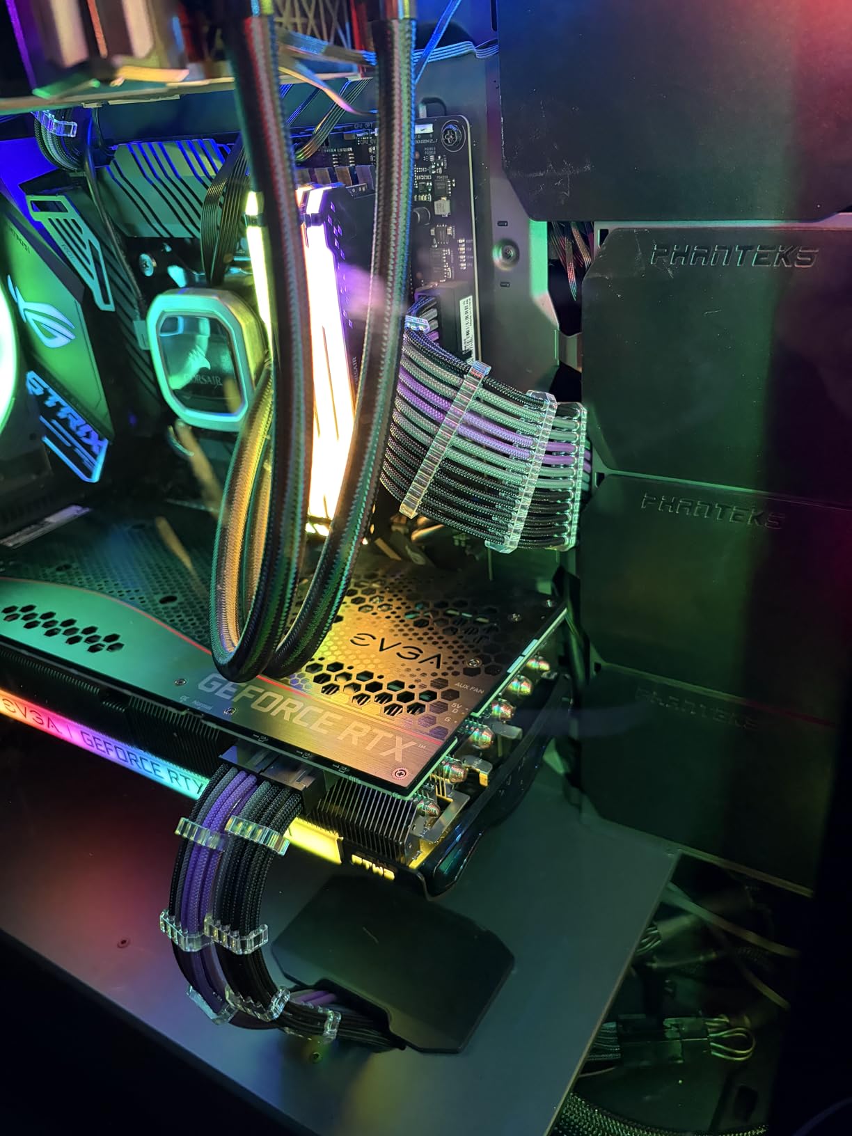 Formulamod Sleeve Extension Power Supply Cable Kit 18AWG ATX 24P+ EPS 8-P+PCI-E8-P with Combs for PSU to Motherboard/GPU Fm-NCK3 (Black Silver White) customer photo 1