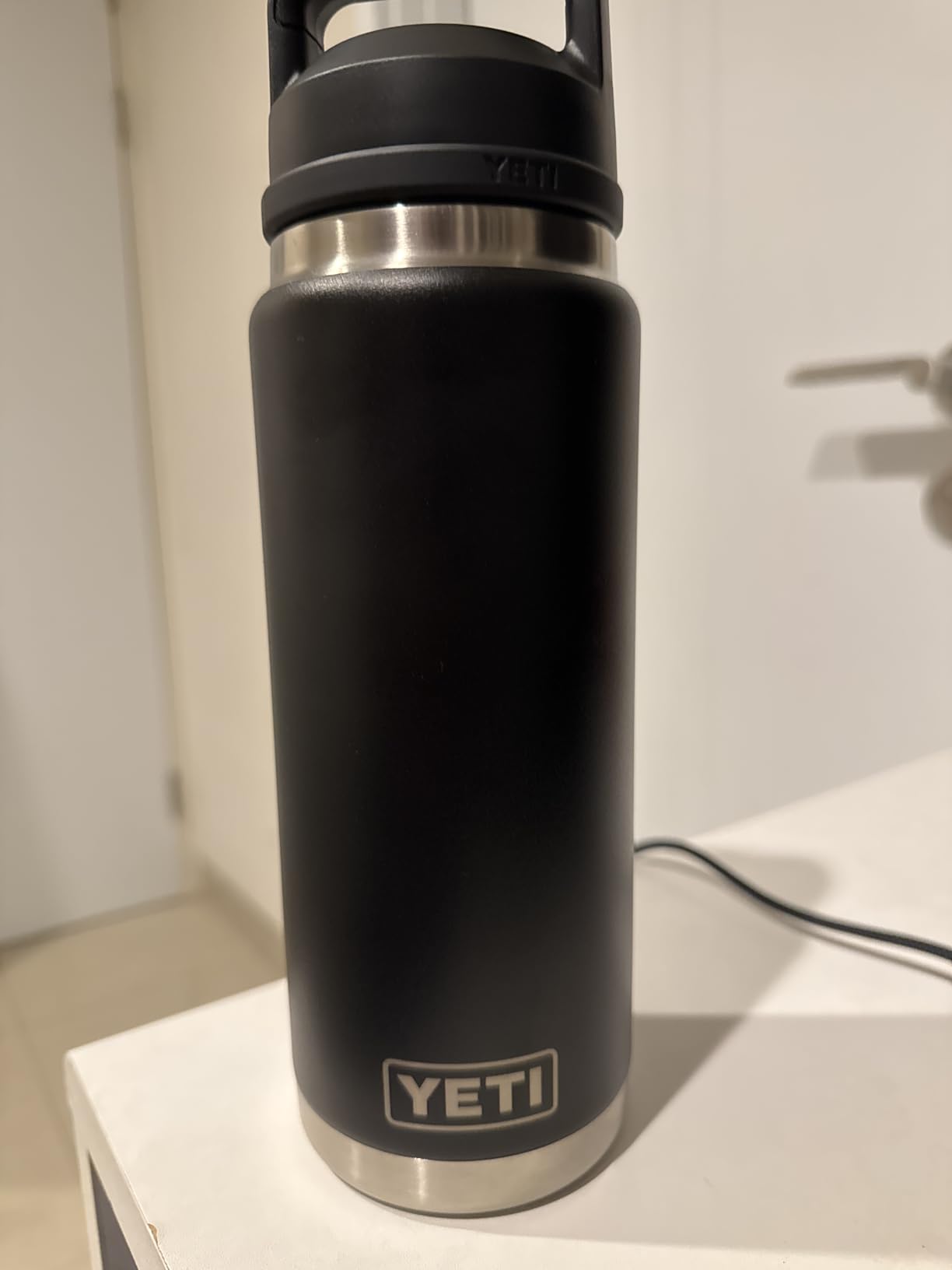 YETI Rambler 26 oz Bottle, Vacuum Insulated, Stainless Steel with Chug Cap, Black customer photo 1