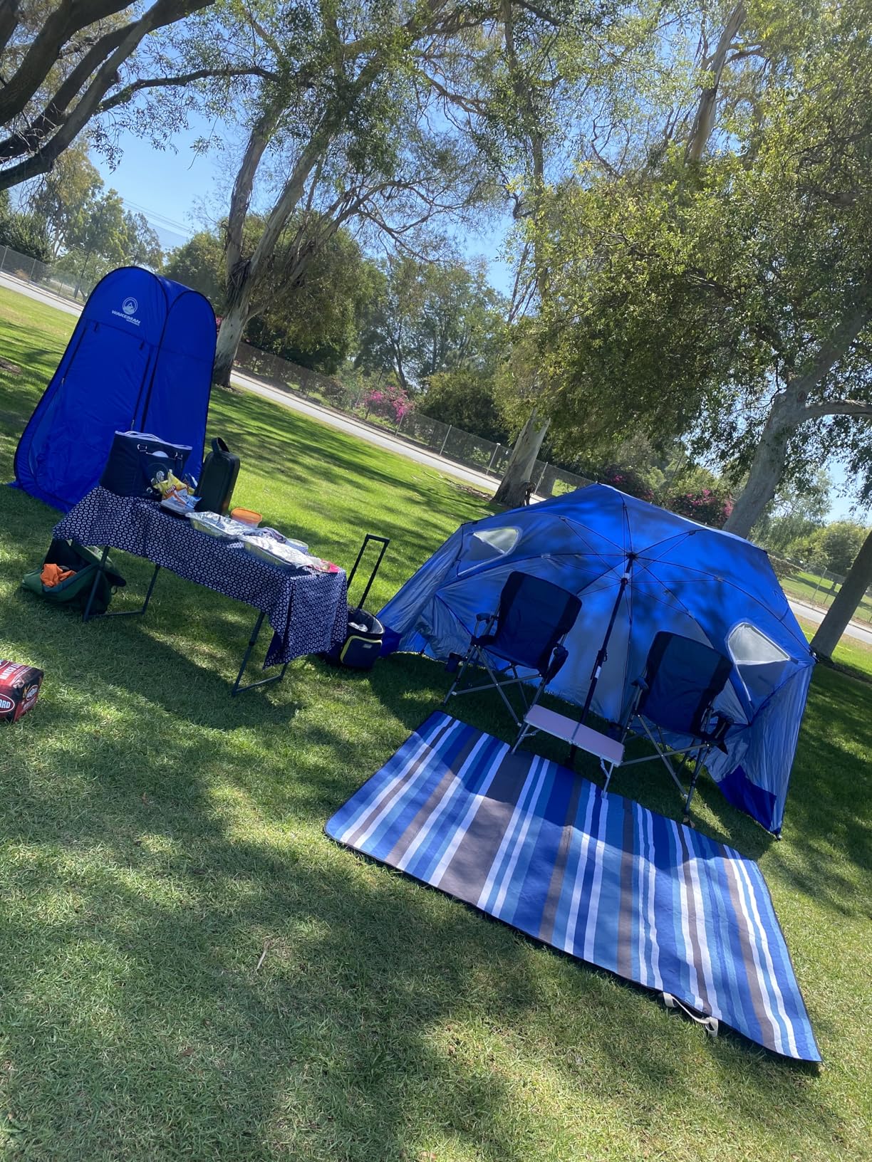 Sport-Brella Premiere XL UPF 50+ Umbrella Shelter for Sun and Rain Protection customer photo 1