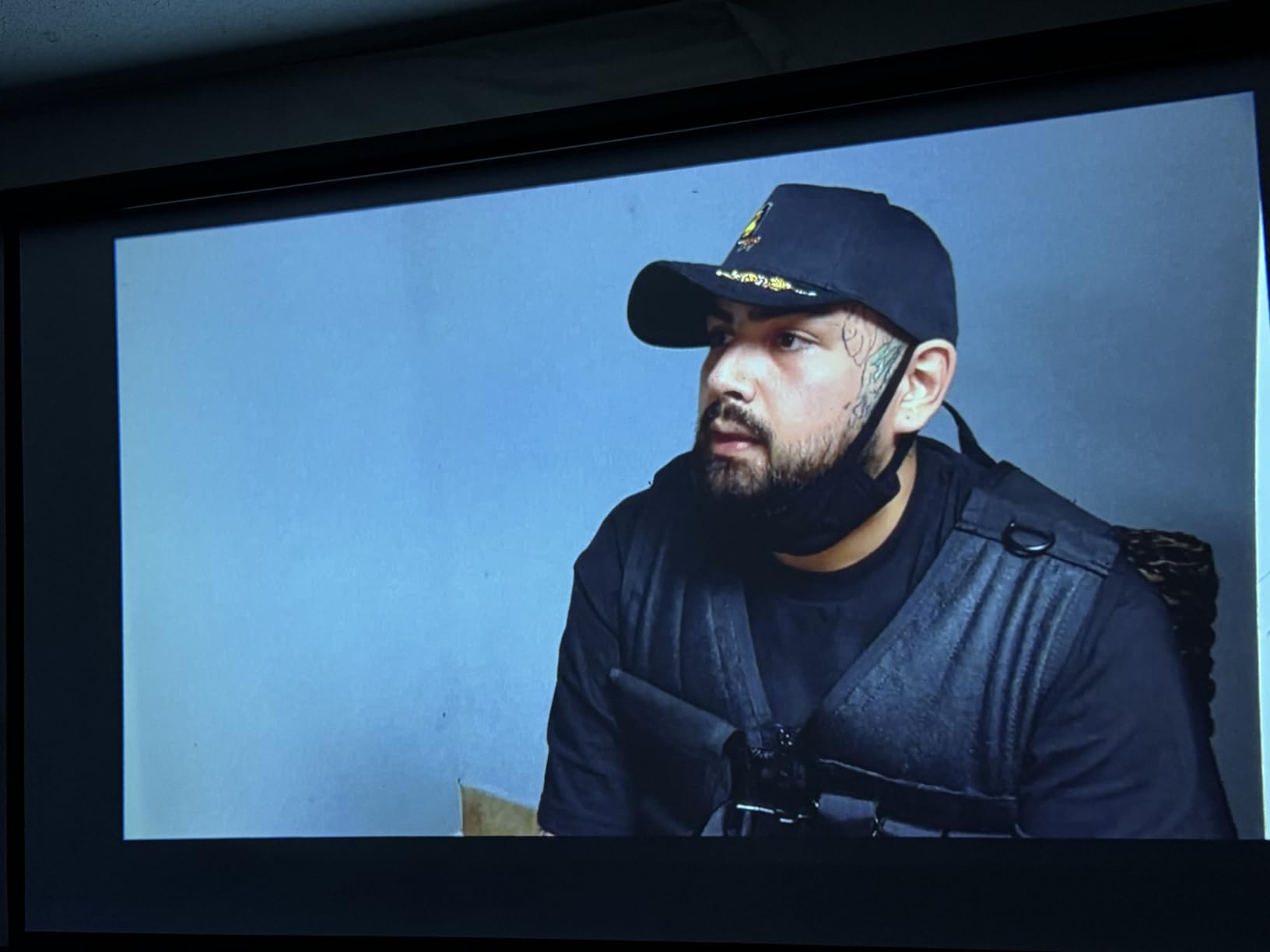 100 Inch Motorized Projector Screen - 16:9 HD Electric Movie Screen with Remote Control, Wall/Ceiling Mounted for Home Theater, Office, Wrinkle-Free Projection Screen for Indoor Use customer photo 2