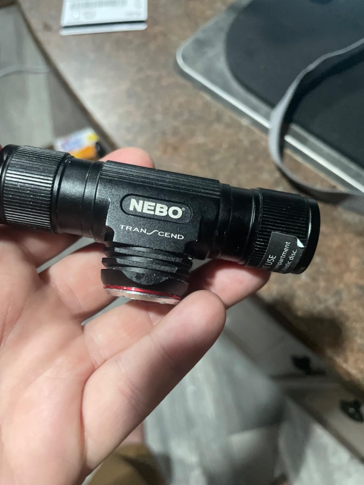 NEBO Transcend Rechargeable Headlamp | 1000 Lumens, 5 Light Modes, Detachable Magnetic Work Light, Water Resistant, Bright LED Headlight for Hiking & Camping, Includes USB Charging Cable customer photo 1