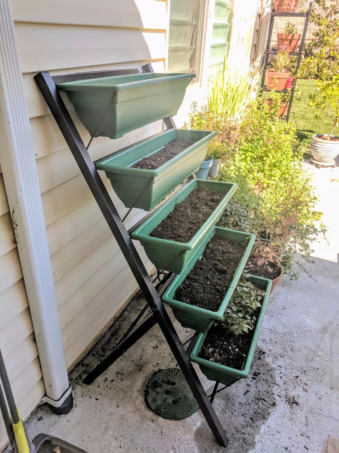 Outland Living 4Ft Vertical Raised Garden Bed - 5 Tier Food Safe Planter Box for Outdoor and Indoor Gardening Perfect to Grow Your Herb Vegetables Flowers on Your Patio Balcony Greenhouse Garden customer photo 2