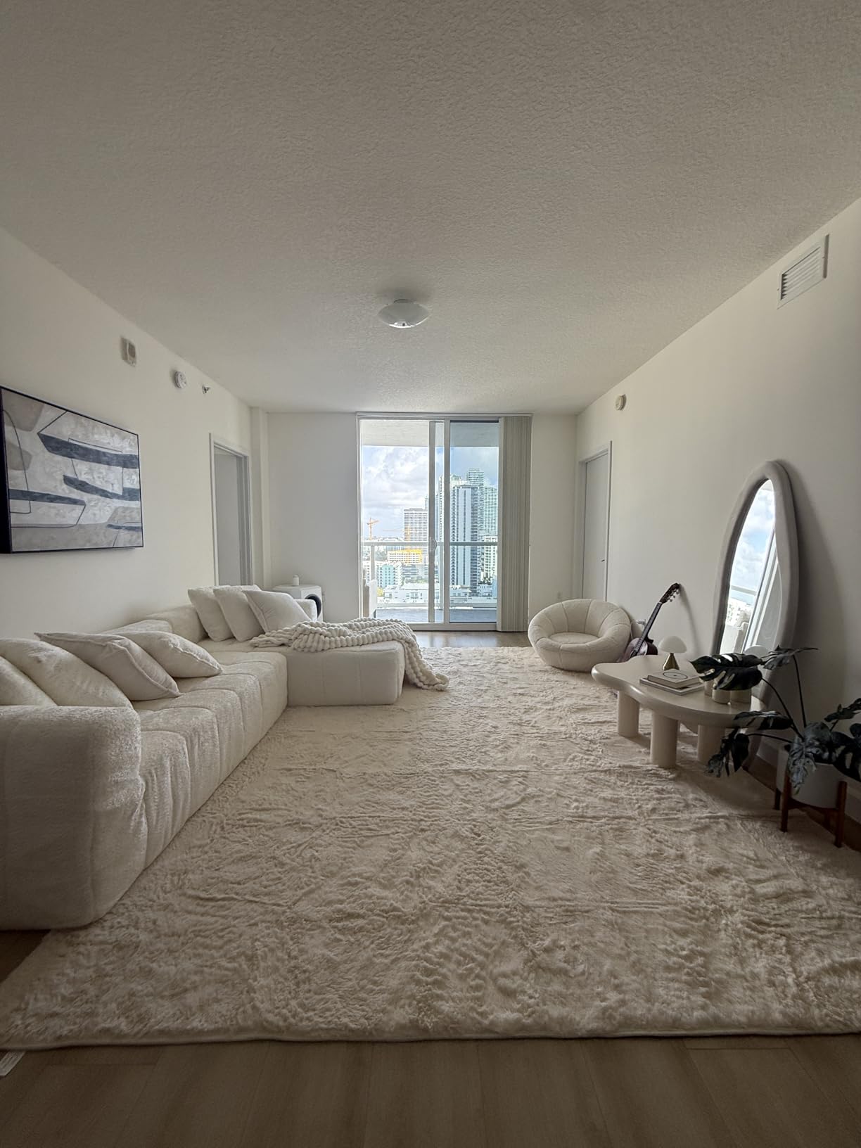 Ophanie Area Rugs for Bedroom Living Room, Grey Fluffy Fuzzy Shag Shaggy Soft Plush Carpet, 4x6 Indoor Floor Gray Rug for Kids Home Dorm Decor Aesthetic customer photo 1