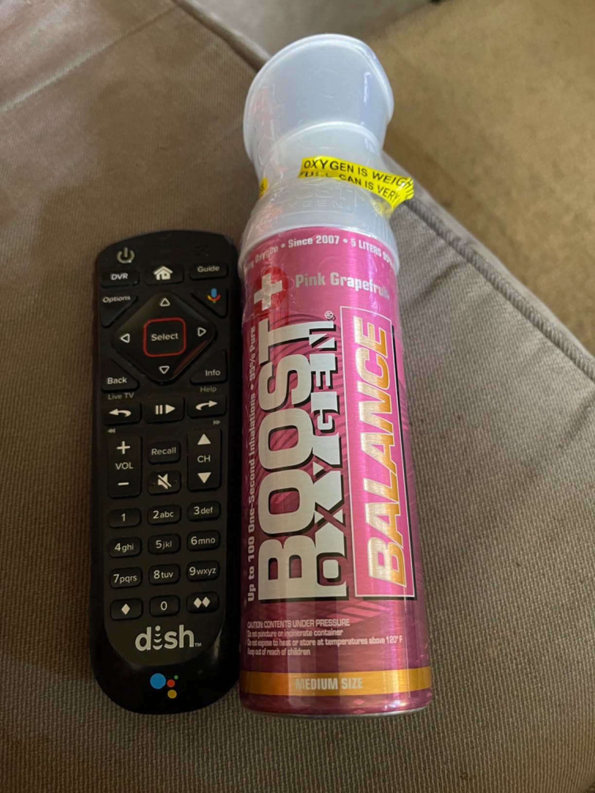 Boost Oxygen Medium Natural 5L Canister | Respiratory Support for Aerobic Recovery, Altitude, Performance & Health (4 Pack) customer photo 3