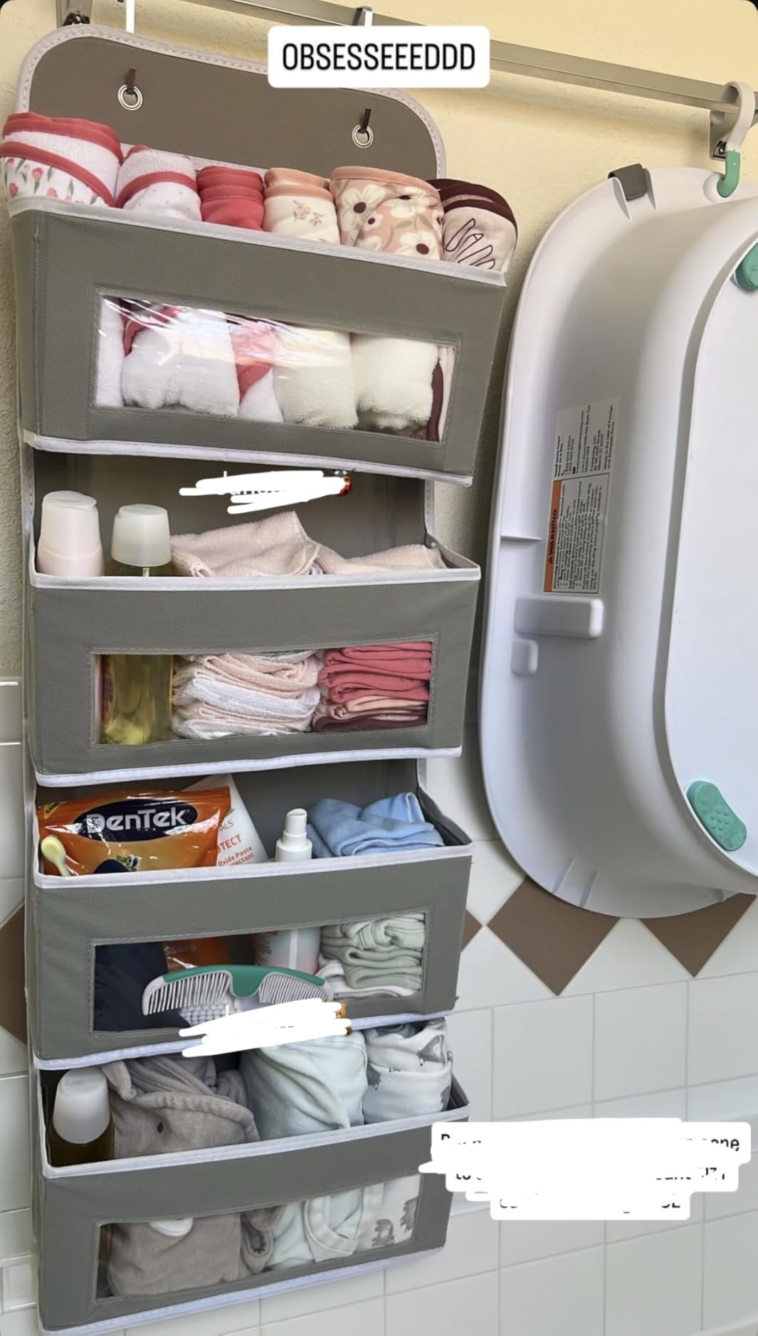 Simple Houseware 6 Clear Window Pocket Over Closet Door Storage Hanging Organizer for Bedroom, Bathroom, Pantry, Black customer photo 1