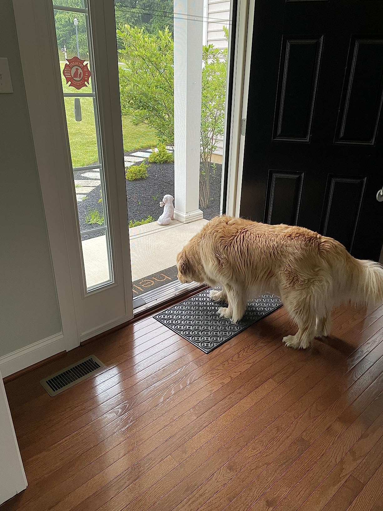 Genius Cool Retractable Screen Doors for Single Door - Roll Away Retractable Screen Doors for Front Door - Standard Width (32 in to 36 in) x Height 80 in - No Drill Easy Install customer photo 1