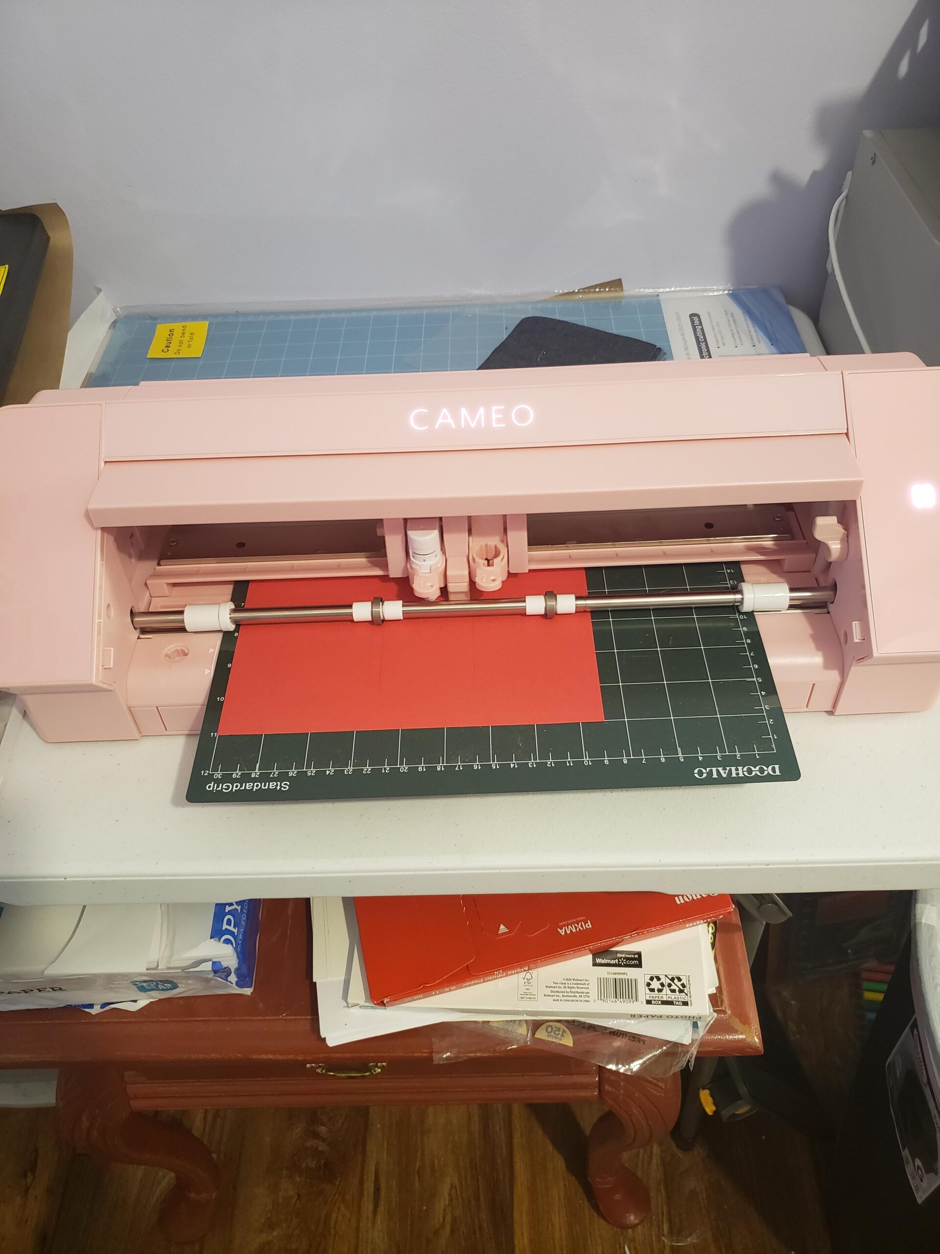 Silhouette America Cameo 5 Alpha (α) Smart Cutting Machine, Matte Pink (Deluxe Bundle) - Includes Business Edition Software, 12 HTV, 24 Oracal Vinyl Sheets, PixScan Mat, Tool Kit & 25 Free Designs customer photo 2