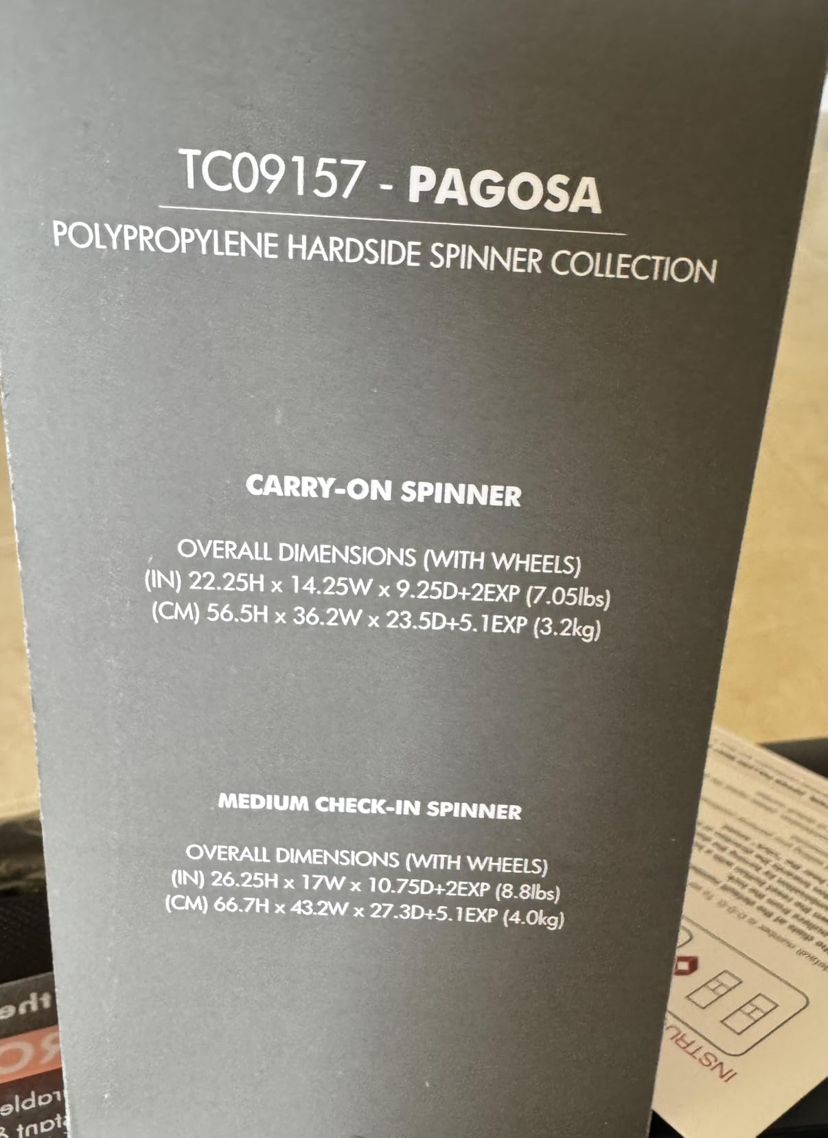 Traveler's Choice Pagosa Indestructible Hardshell Expandable Spinner Luggage, Black, 22-Inch Carry-on customer photo 2