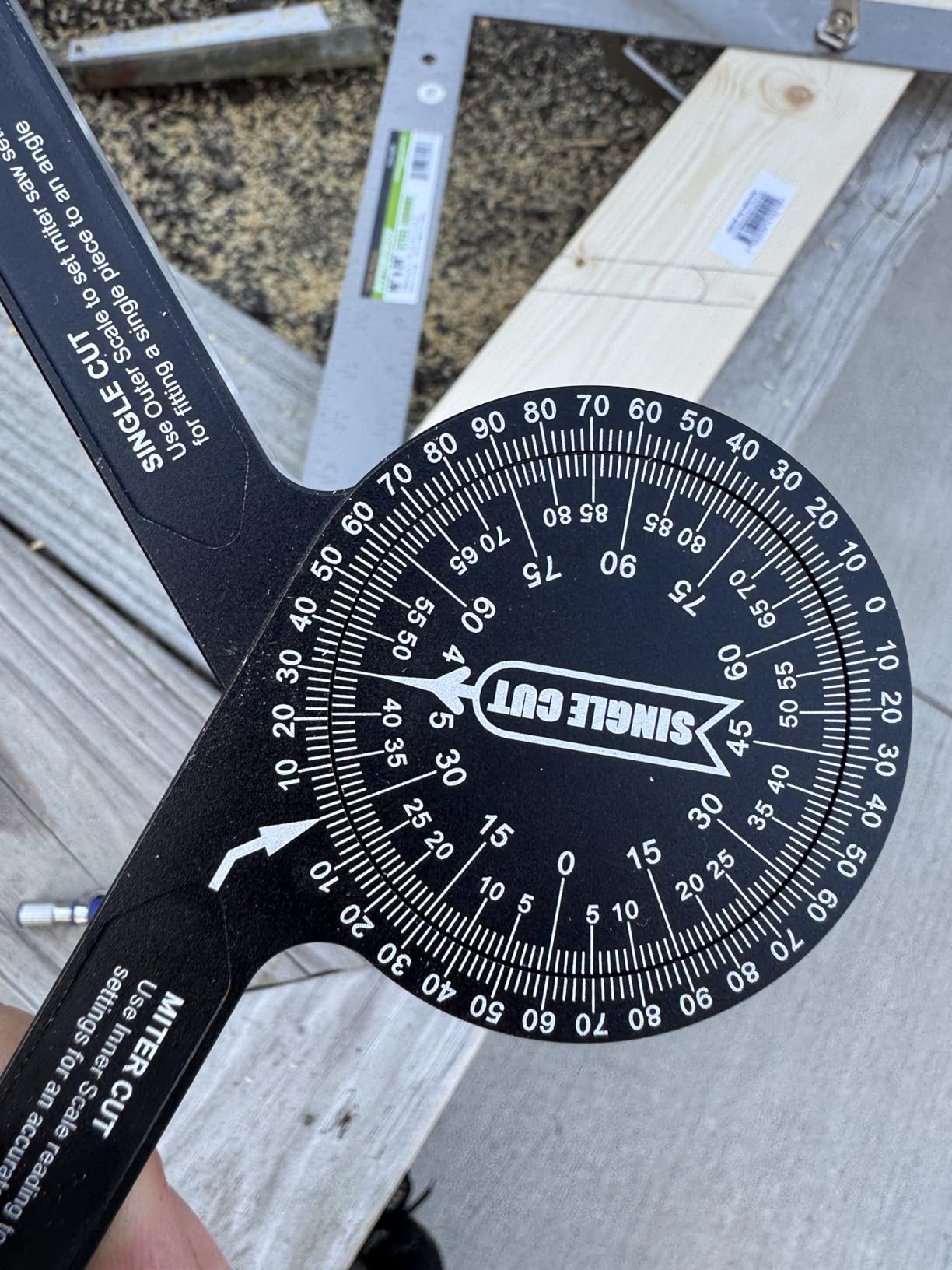 LEXIVON Aluminum Miter Saw Protractor | 7-Inch Rust Proof Angle Finder Featuring Precision Laser Engraved Scales (LX-230) customer photo 1
