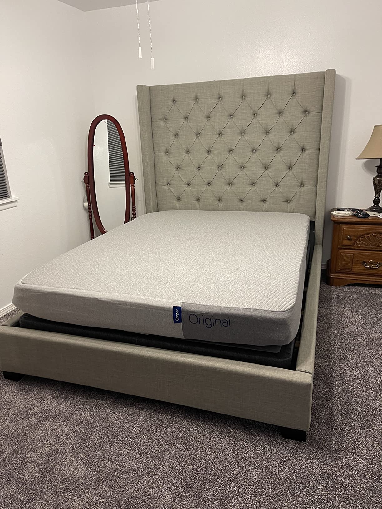 Casper Sleep Original Foam Queen Mattress - Medium Firm Feel with Zoned Support - Motion Isolation - Breathable, Cooling Memory Foam - 100-Night Trial - CertiPUR-US customer photo 1