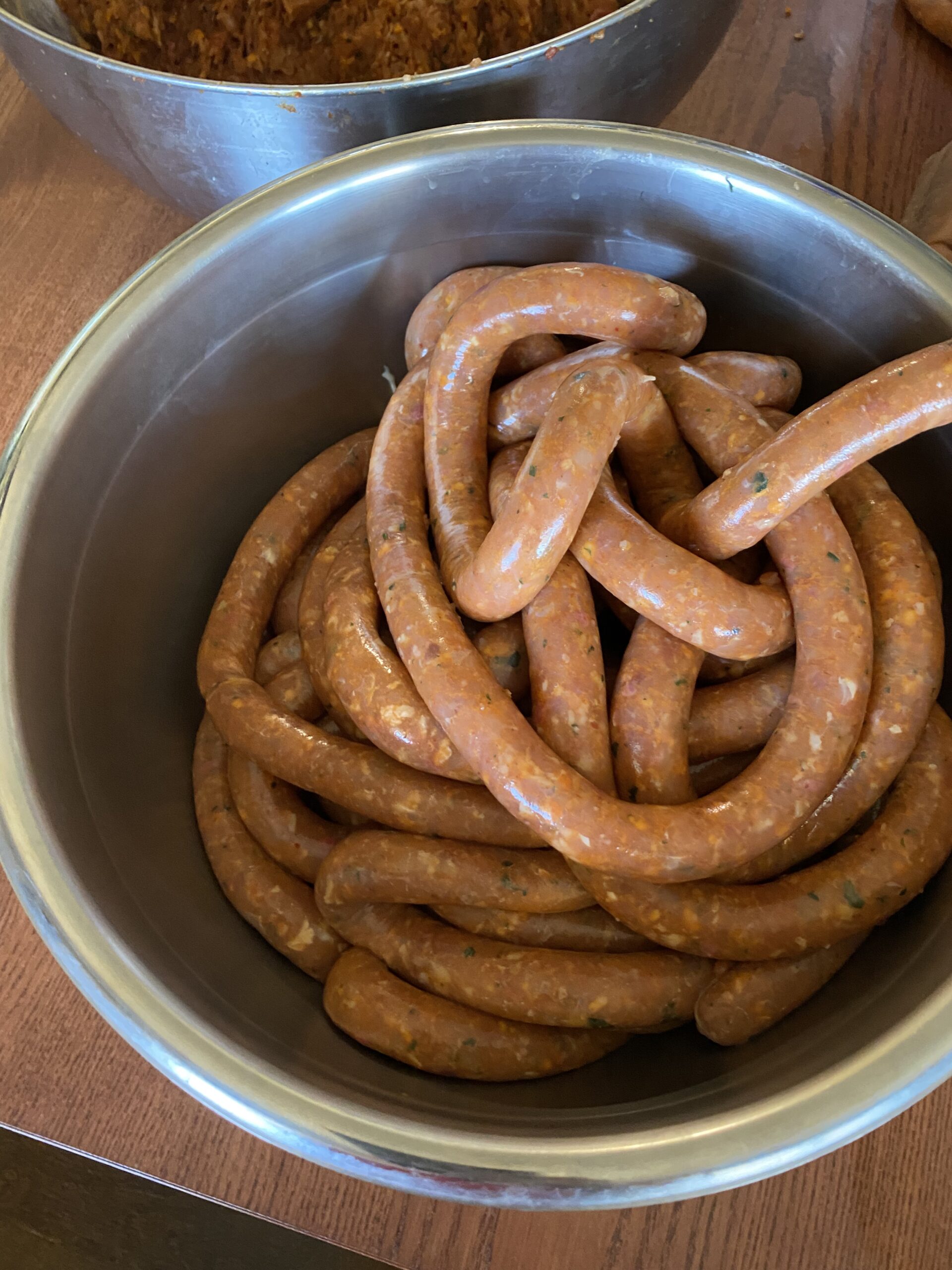 Meao Sausage Filler Stuffer Home Made Machine - Stainless Steel Vertical Sausage Maker with Suction Base and Manual Crank for Household Use or Commercial - Capacity 2.5 LBS customer photo 1