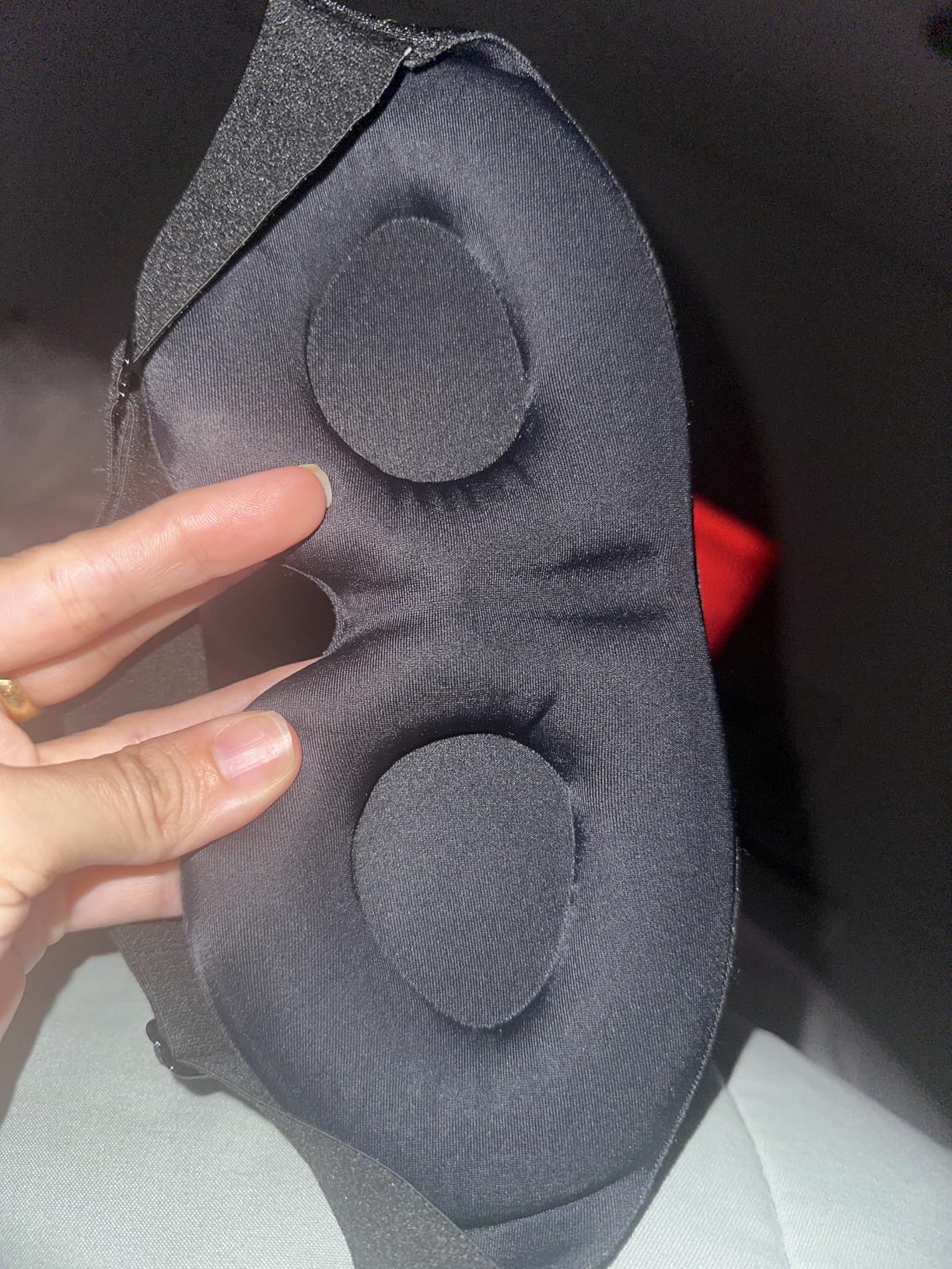 NEWVANGA Sleep Mask for Back and Side Sleeper, Block Out Light, Luxury Sleeping Eye Mask of 3D Night Blindfold, Zero Pressure Breathable Travel Eye Cover Black customer photo 1