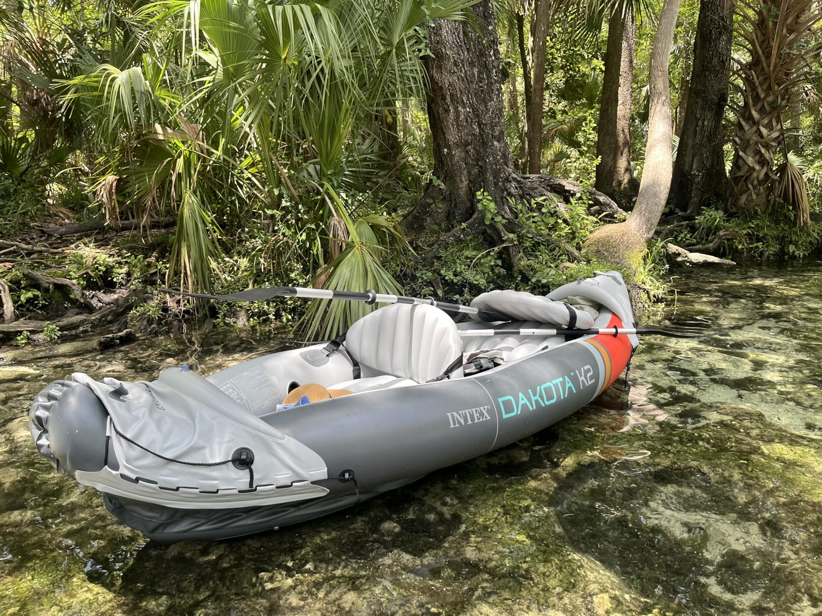 INTEX 2-Person Inflatable Kayak Set, Dakota K2 with 86in Oars and Pump customer photo 1