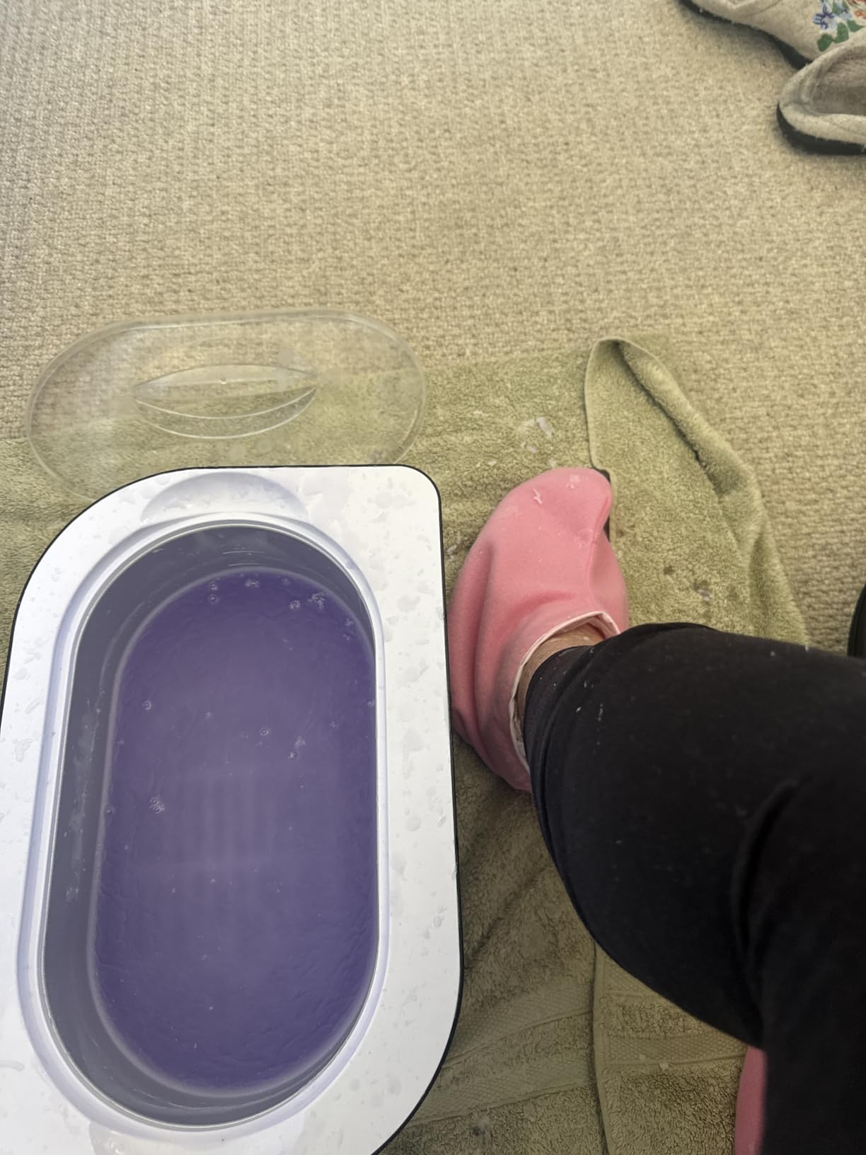 Paraffin Wax Machine for Hand and Feet - Karite Paraffin Wax Bath 4000ml Paraffin Wax Warmer Moisturizing Kit Auto-time and Keep Warm Paraffin Hand Wax Machine customer photo 1