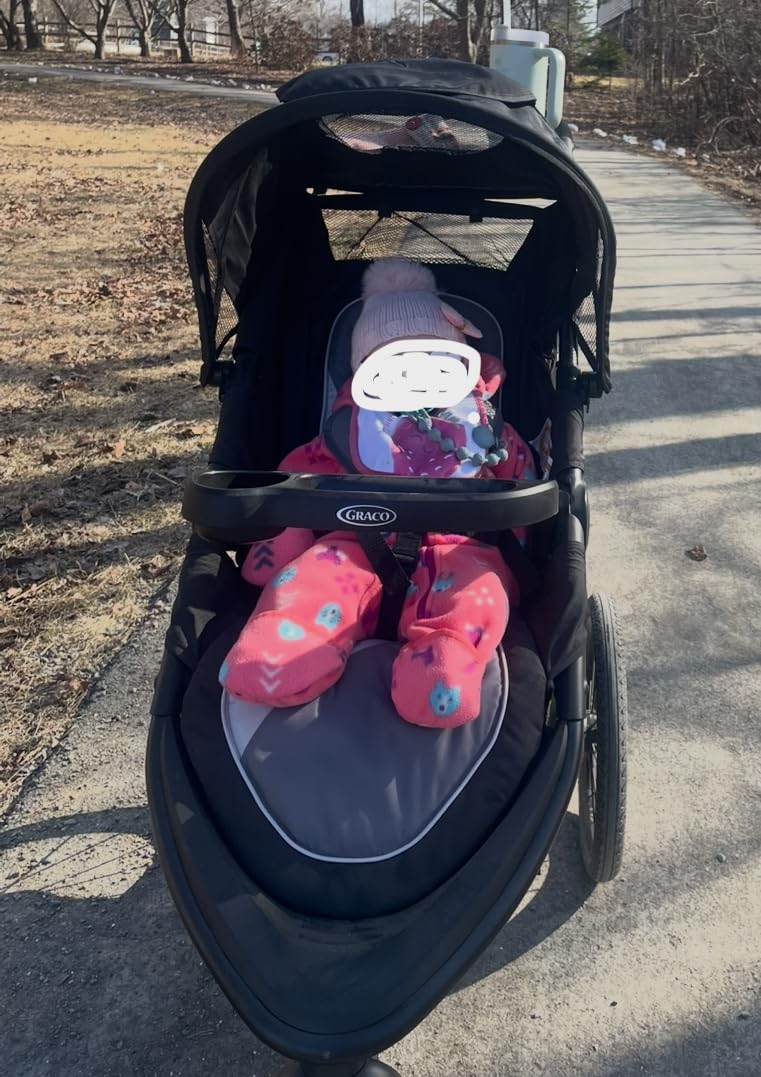 Graco FastAction Jogger LX Stroller - Drive, Convenient One-Hand Fold, ICS Compatible, Ideal for Parents on the Go customer photo 1