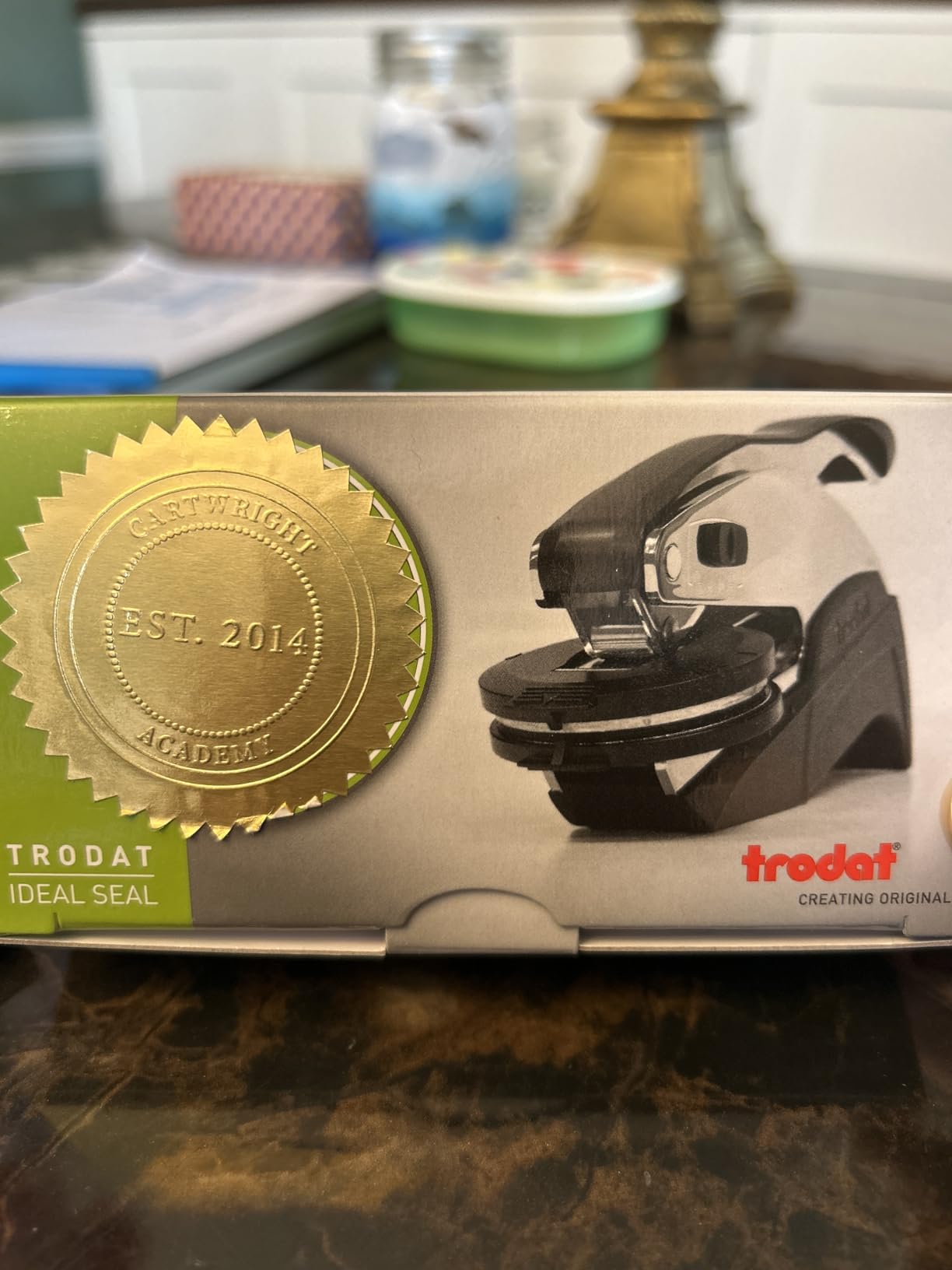 Official Seal Embosser - Custom Notary Embosser, Book & Library Stamp, 1 5/8 customer photo 2