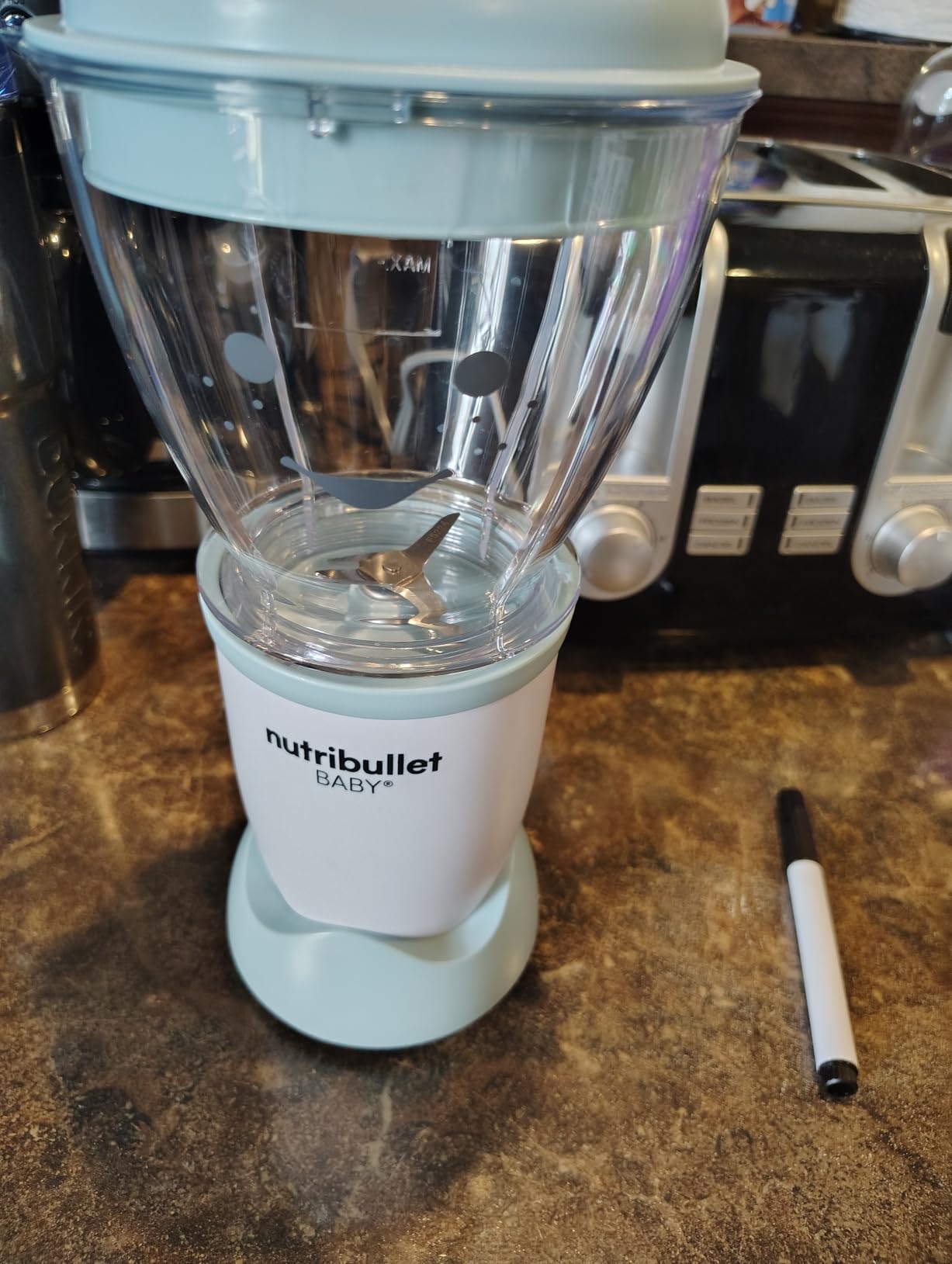NutriBullet NBY-50100 Baby Complete Food-Making System, 32-Oz, White, Blue, Clear customer photo 1