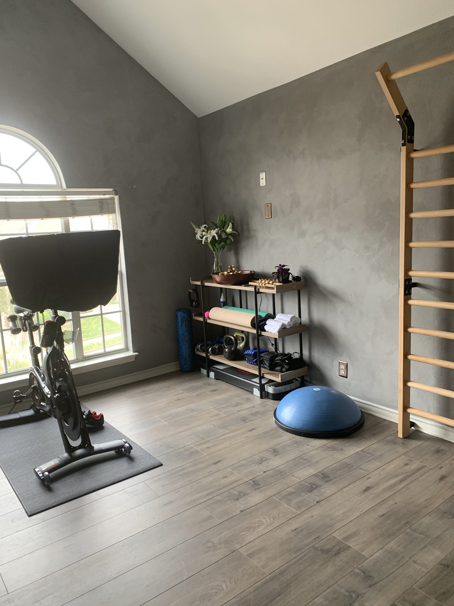 Swedish Ladder,Gymnastics Stall Bar, Wall Mounted Pull Up Bar- Solid Wood With11 Strategic Rods-86.6 Inches Height, 32 Inches Width, Indoor Gym Workout Yoga customer photo 1