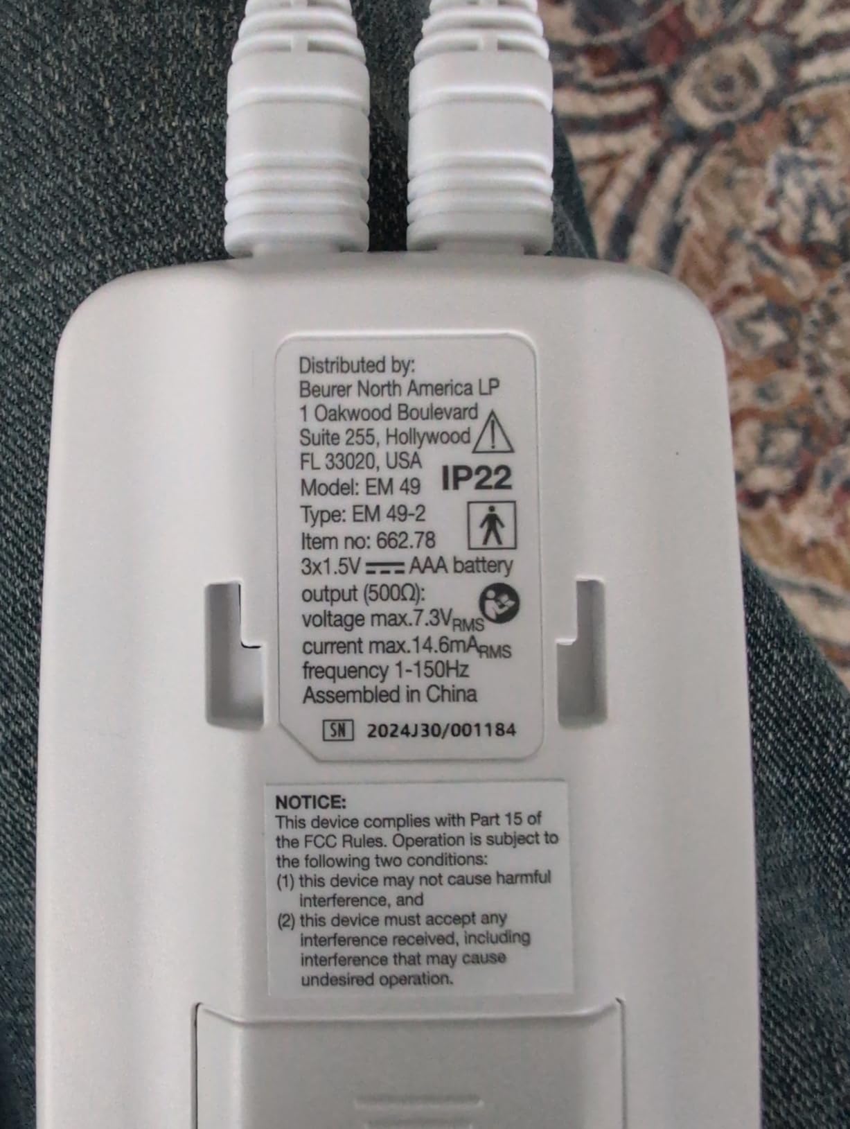 Beurer EM59 Digital 3-in-1 TENS Unit, EMS & Heat Therapy for Pain Relief & Relaxation, Muscle Stimulator with 2 Adjustable Channels, 64 Applications, Timer Function customer photo 2