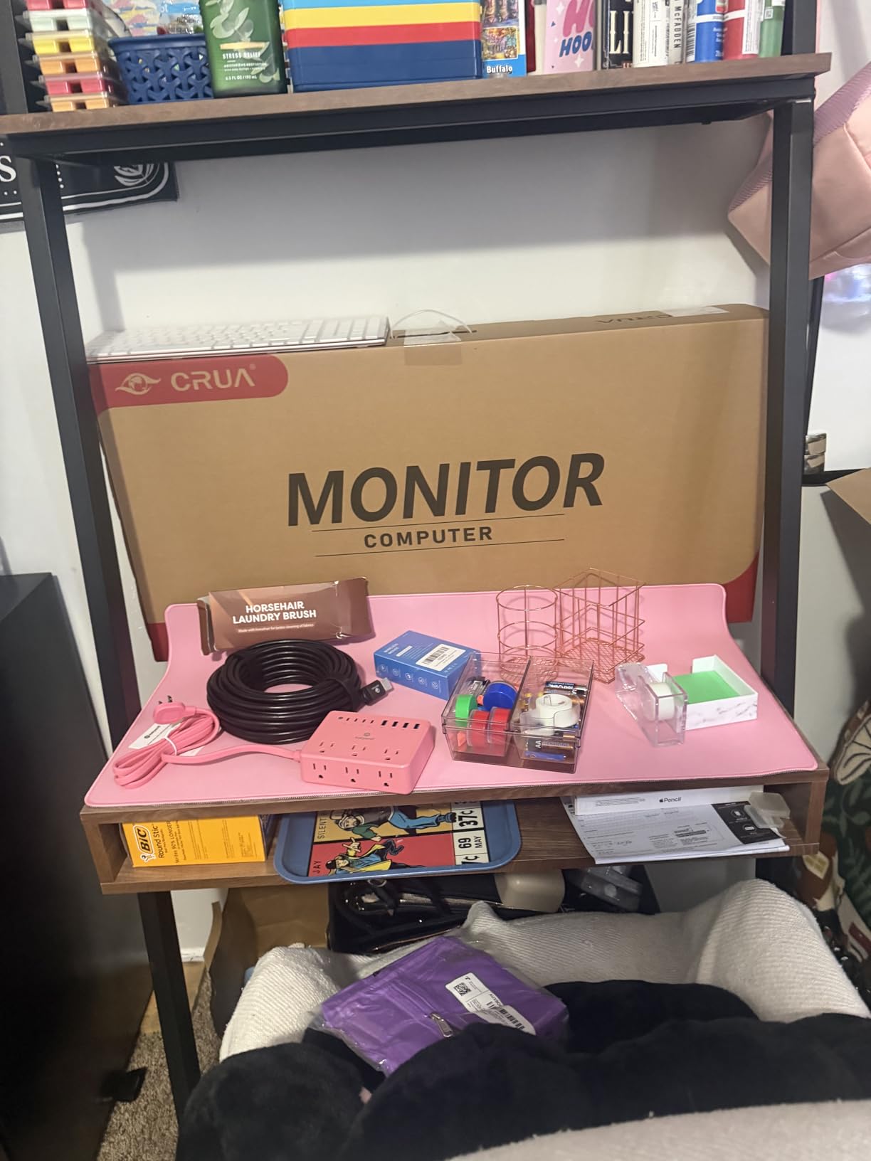 Large Extended Gaming Mouse Pad with Stitched Edges, (31.5X15.7In) Durable Non-Slip Natural Rubber Base, Waterproof Computer Keyboard Pad Mat for Esports Pros/Gamer/Desktop/Office/Home-Black customer photo 2