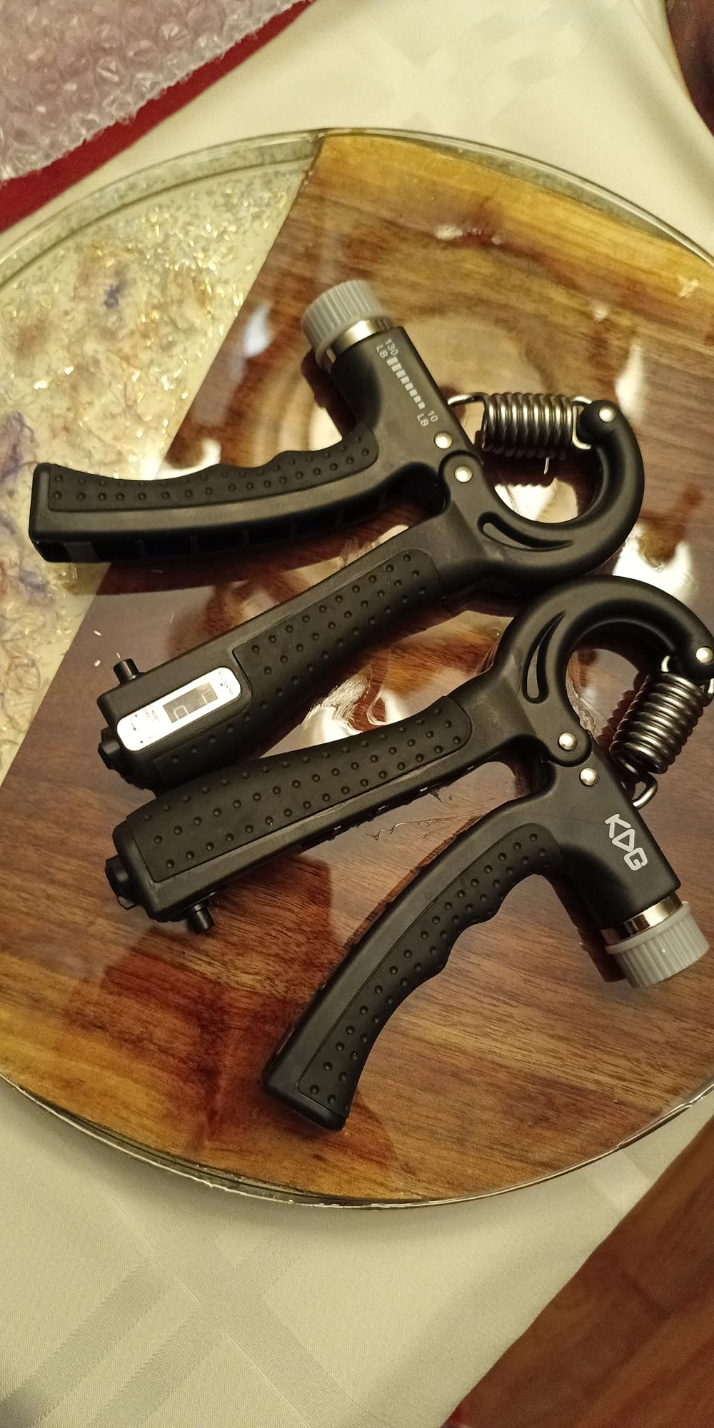 KDG Hand Grip Strengthener 2 Pack Adjustable Resistance 10-130 lbs Forearm Exerciser,Grip Strength Trainer for Muscle Building and Injury Recovery for Athletes customer photo 2