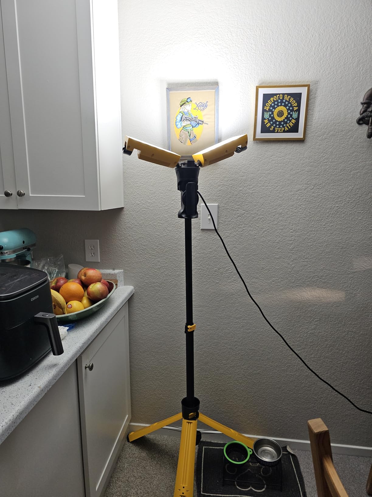 LUTEC 【Upgraded】 6290Pro 15000 Lumen 105 Watt Dual-Head LED Work Light with Telescoping Tripod, Work Light with Stand Rotating Waterproof Lamps and 8 Ft 3-Prong Power Cord customer photo 1