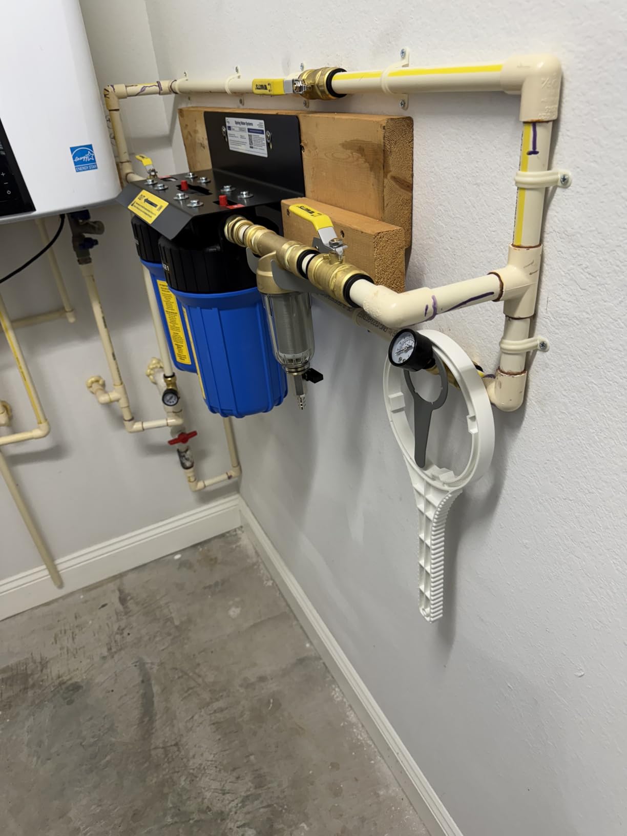 iSpring WGB21BM 2-Stage Whole House Water Filtration System, 10