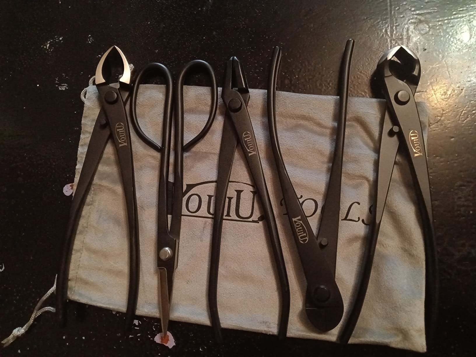 5-Piece Bonsai Tool Set,Knob Cutter,Concave Cutter,Wire Cutter,Jin Pliers,Bonsai Scissors customer photo 1