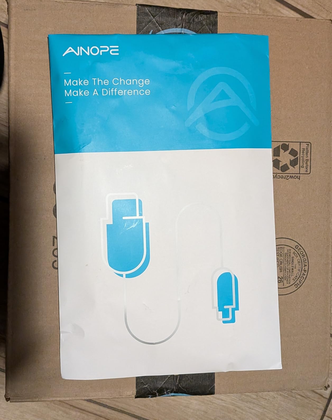 AINOPE USB to USB C Cable [2-Pack, 6.6ft] 3.1A Type C Charger Fast Charging, Right Angle USB C Cable for iPhone 17 Carplay Cable, Galaxy S10+ S10 S9, Note 10 9, LG V30, Moto, iPhone 16 15 Charger Cord customer photo 2