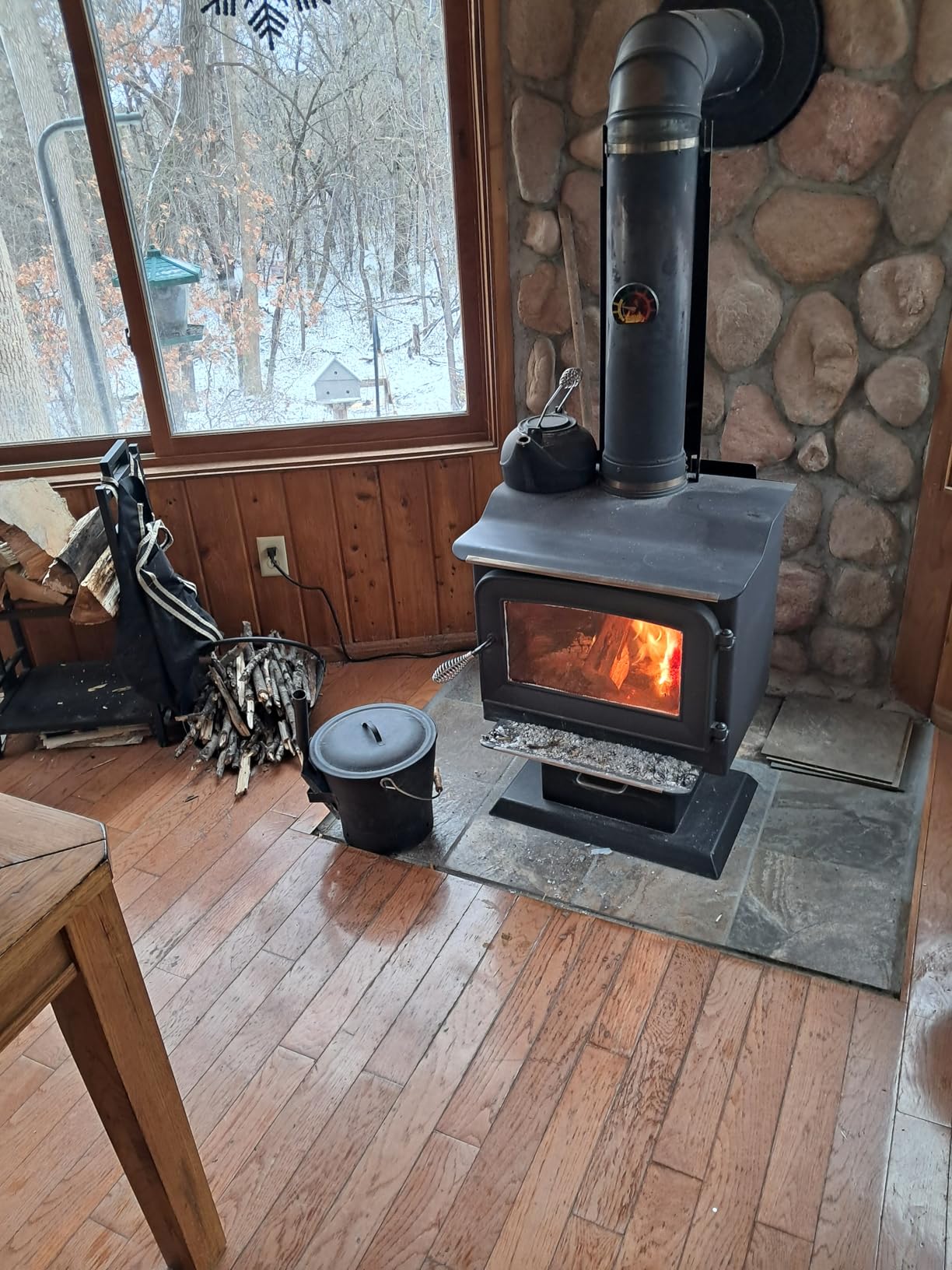 Ashley Wood Burning Stove, Heats 1,200 Sq ft, EPA Certified AW1120E-P, Black customer photo 2